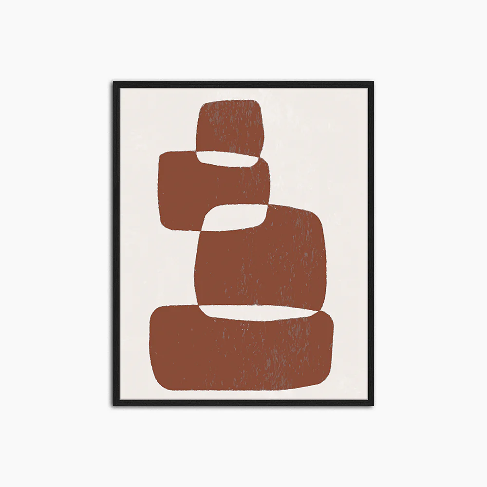 Abstract in Brown - Print Muurdecoratie