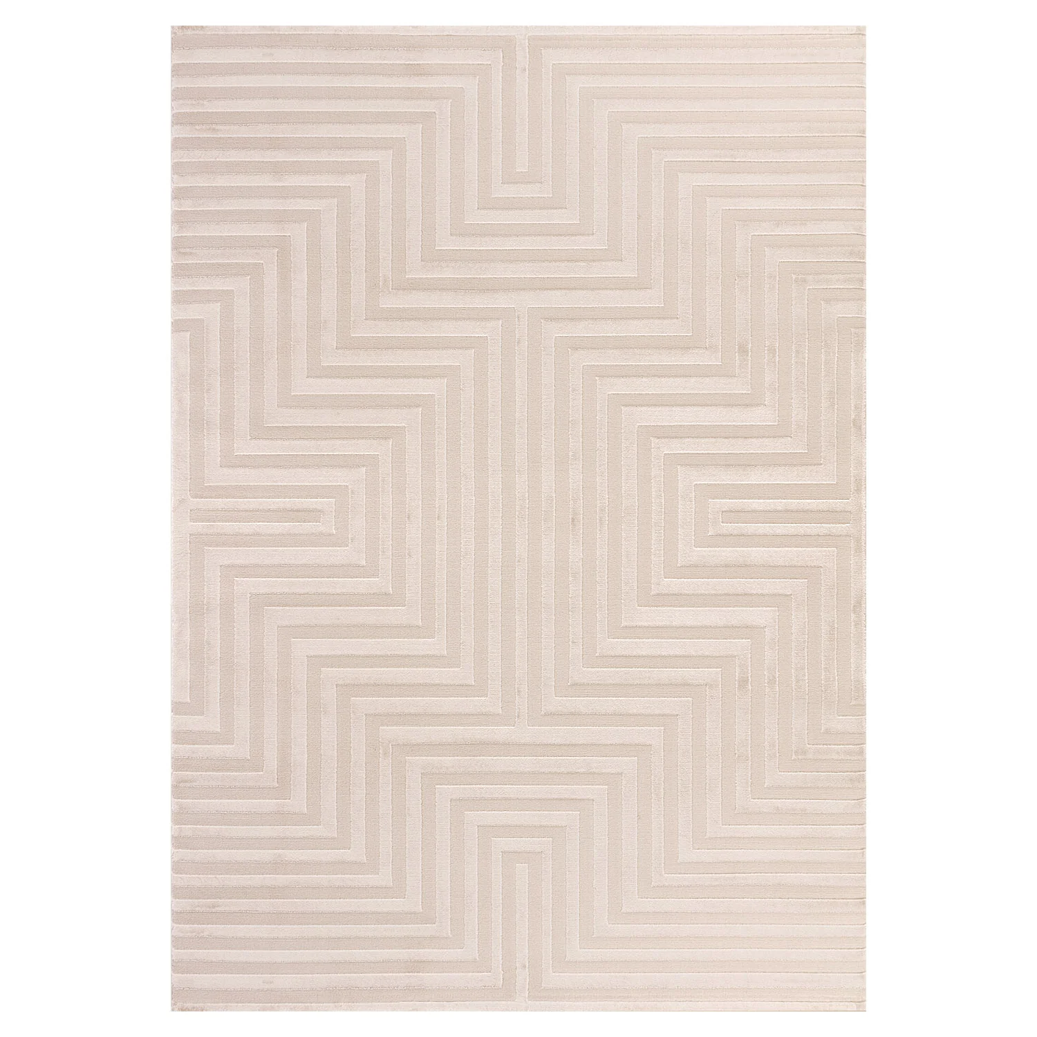 Abstract Vloerkleed - Sara - Beige 11