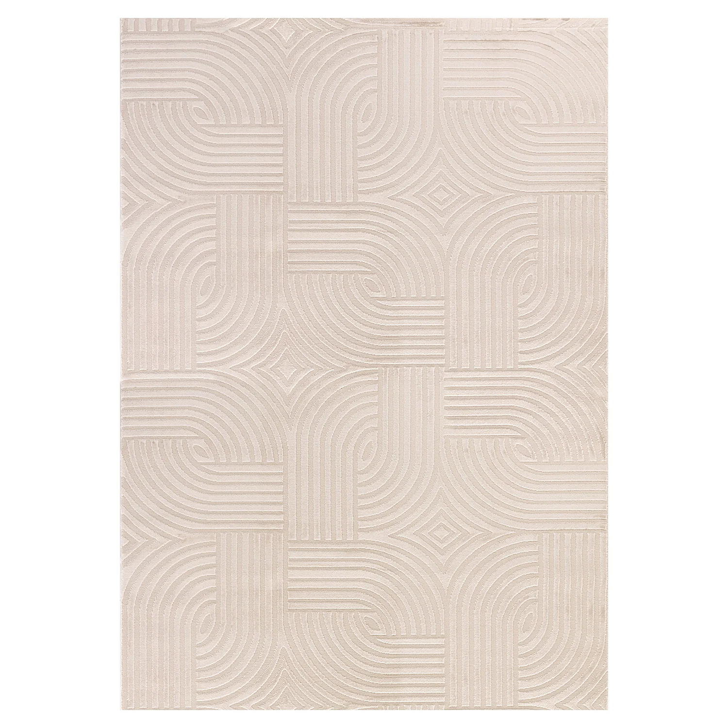 Abstract Vloerkleed - Sara - Beige 12