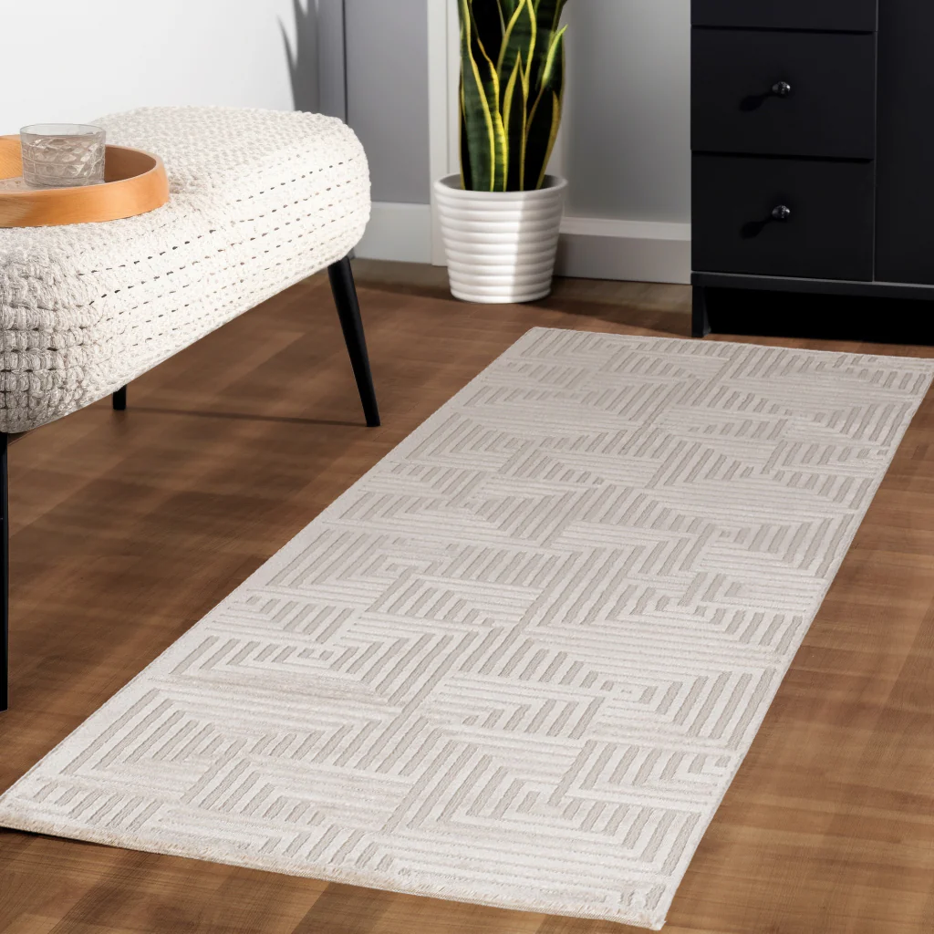 Abstract Vloerkleed - Sara - Beige 14 - Image 3