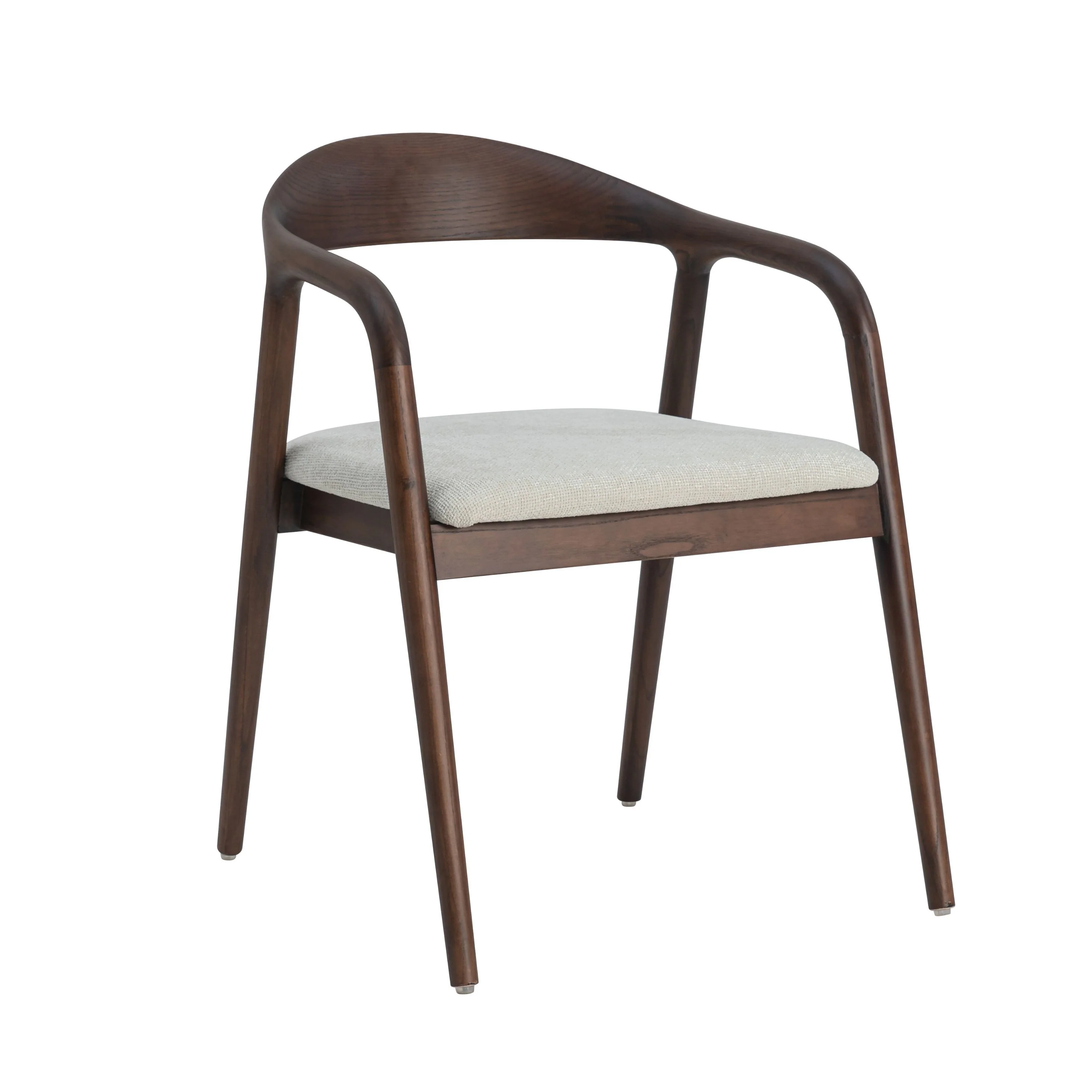 Andrea Walnoot Eetkamerstoel - Japandi Beige