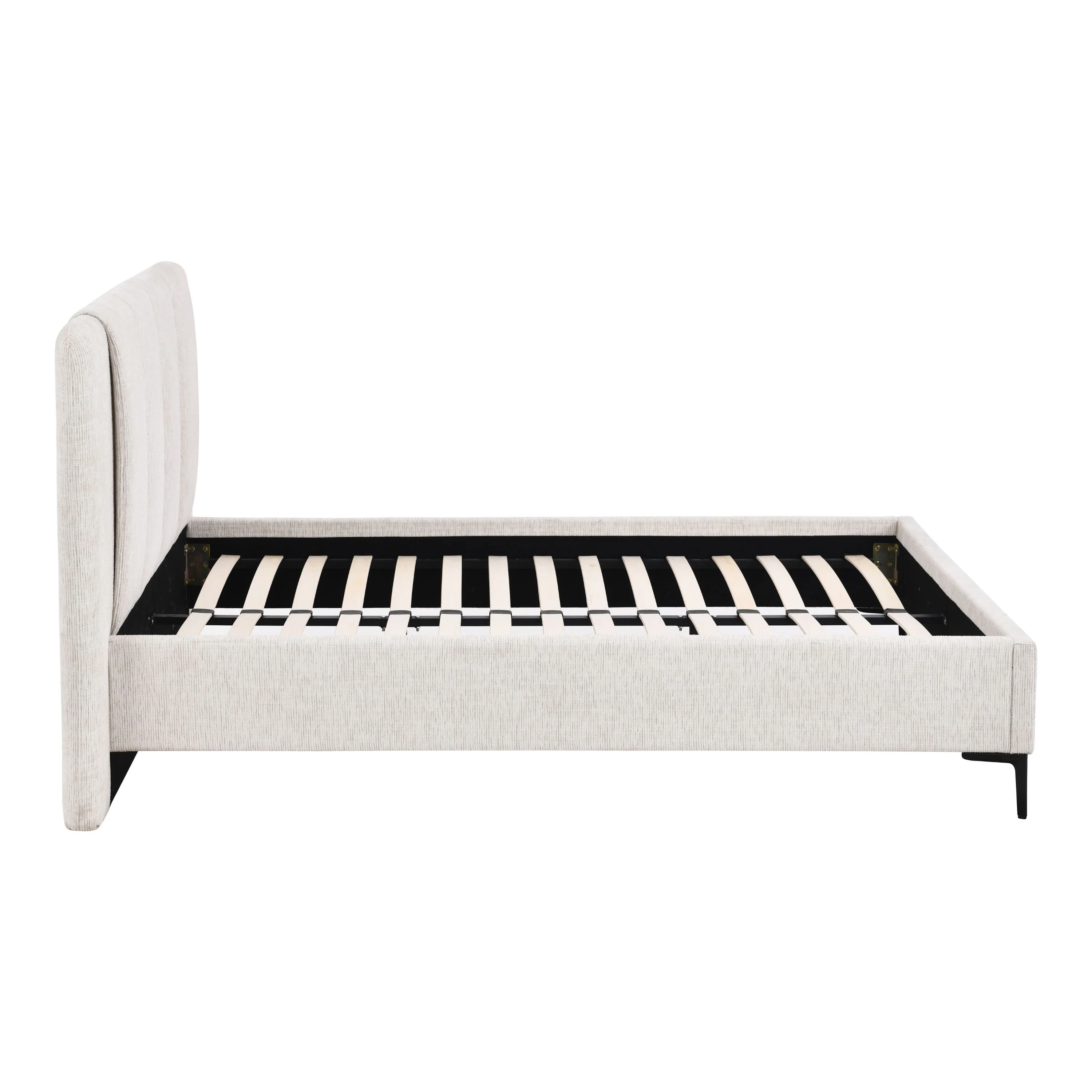 Bed Elon - Beige Chenille - 180cm x 200cm - Image 6