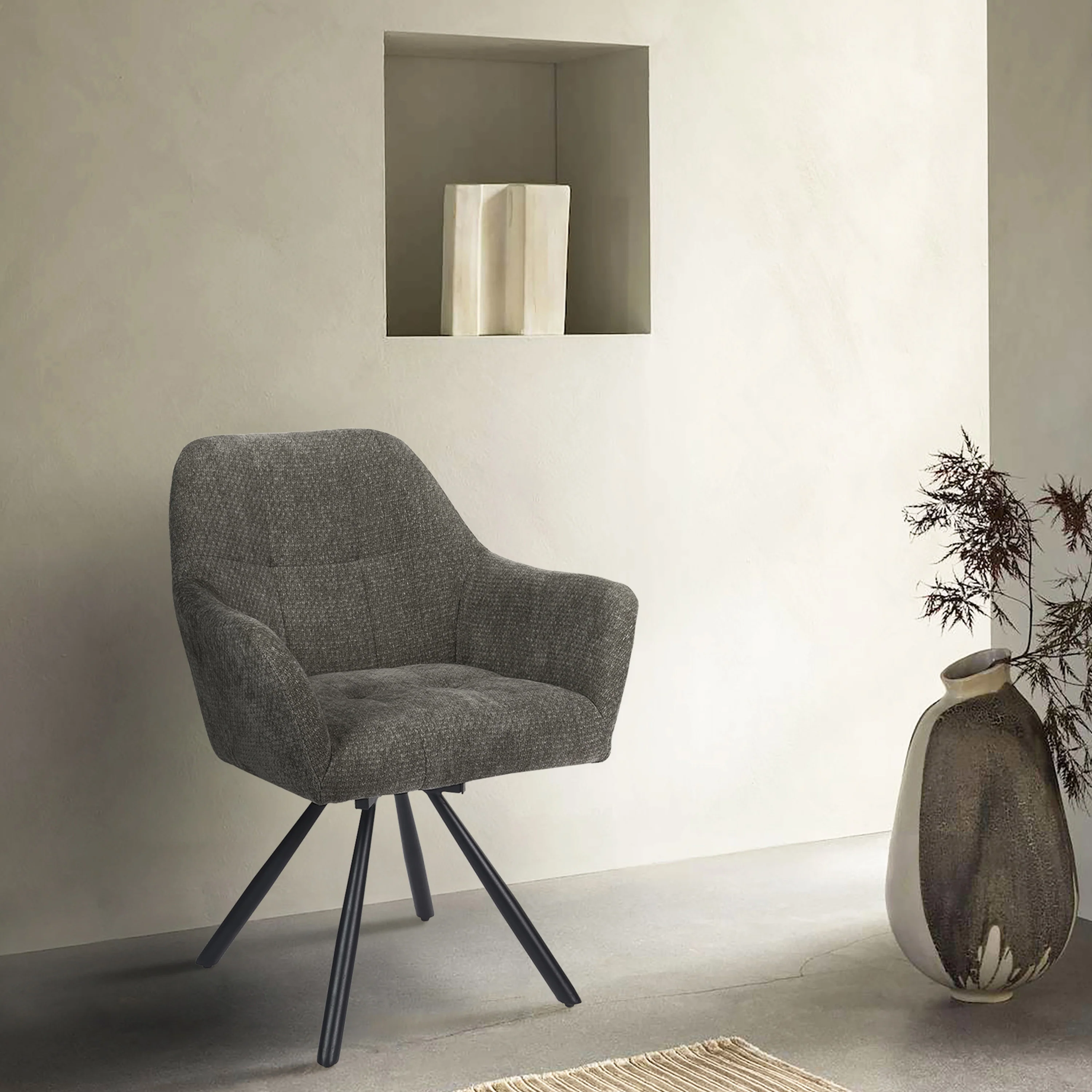 Breeze Draaistoel - Khaki - Chenille - Image 9
