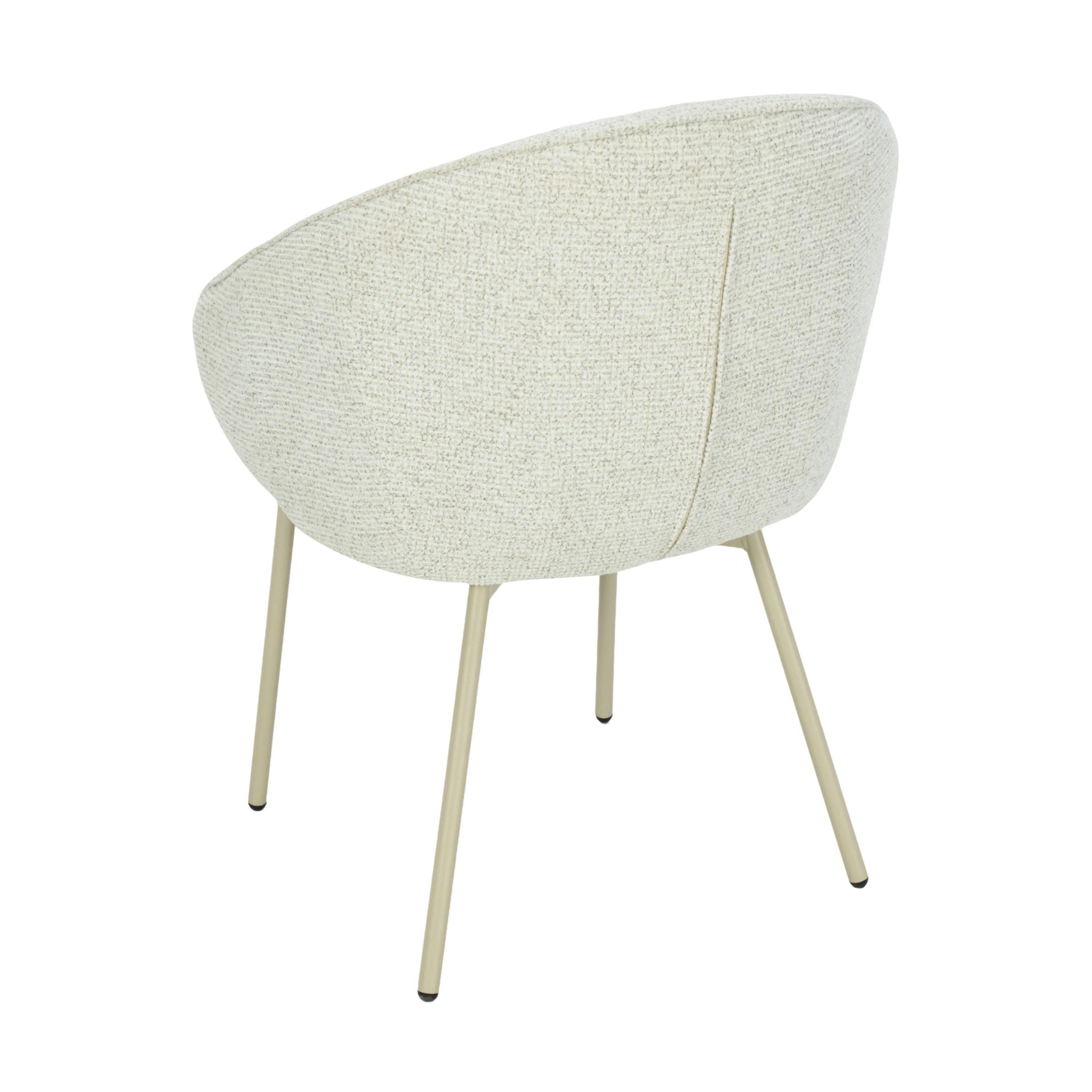 Cleo Eetkamerstoel - Ecru - Chenille - Image 6