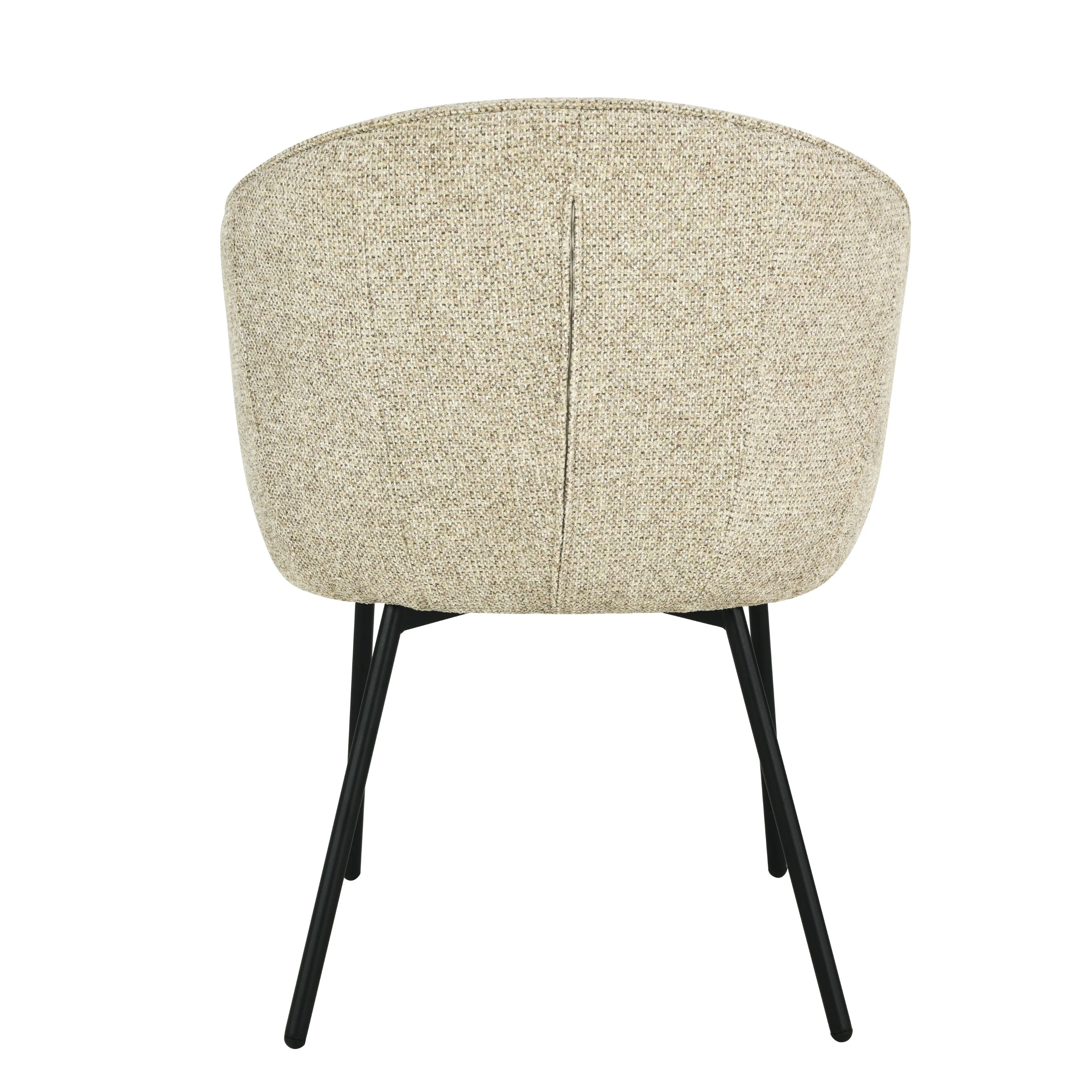 Cleo Eetkamerstoel - Taupe - Zwarte Poten - Image 4