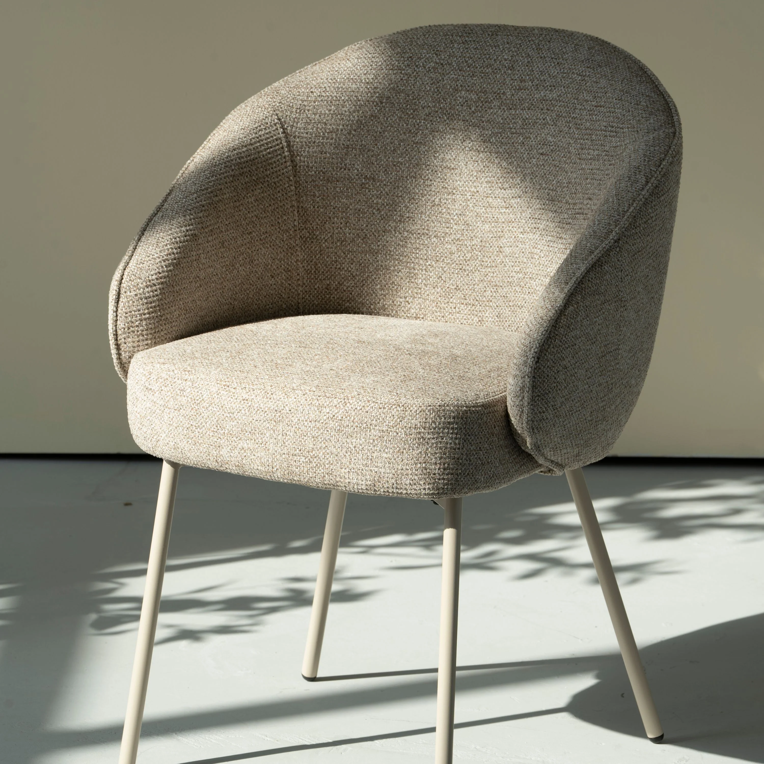 Cleo Eetkamerstoel - Taupe - Beige Poten - Image 2