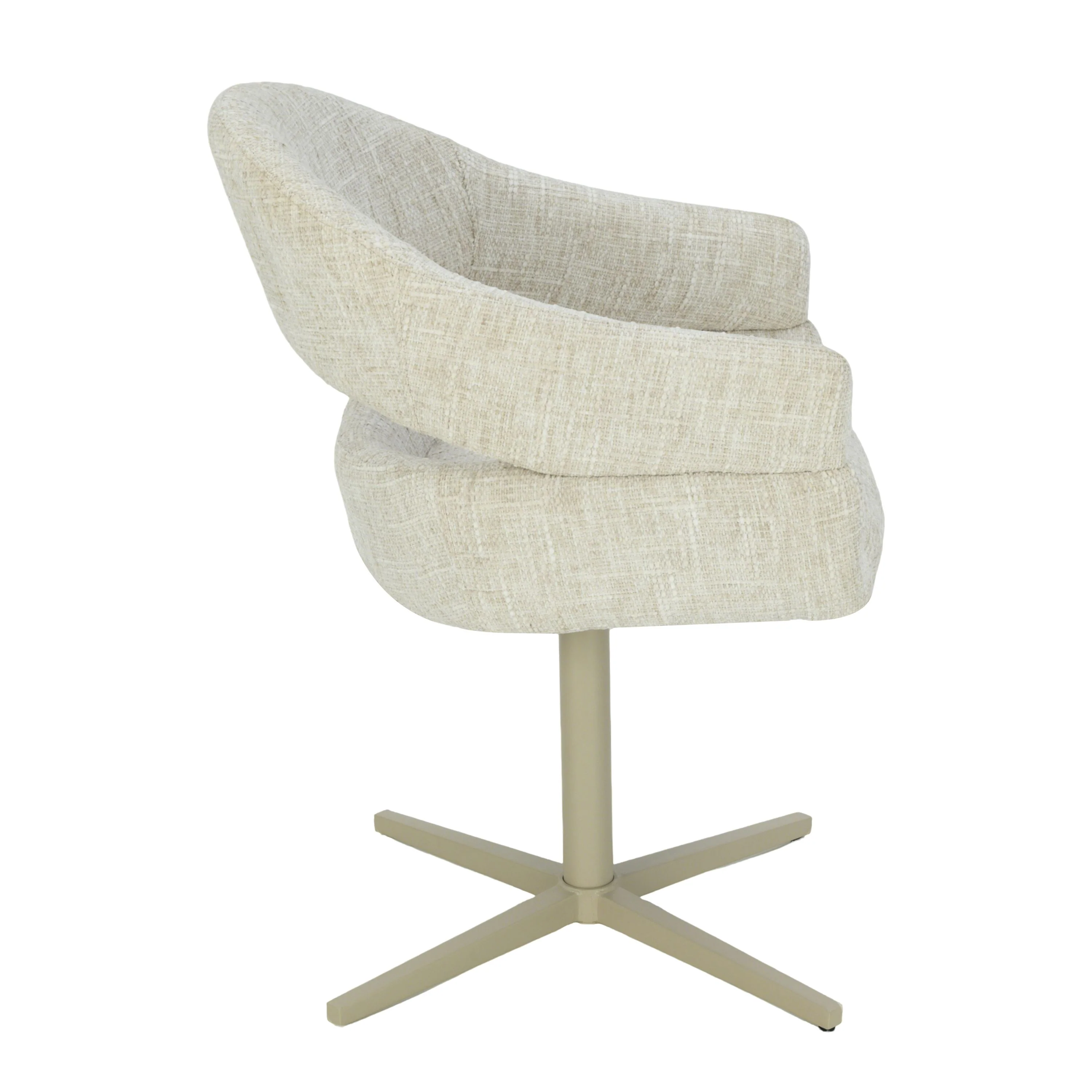 Clover Draaistoel - Beige - Chenille - Image 5