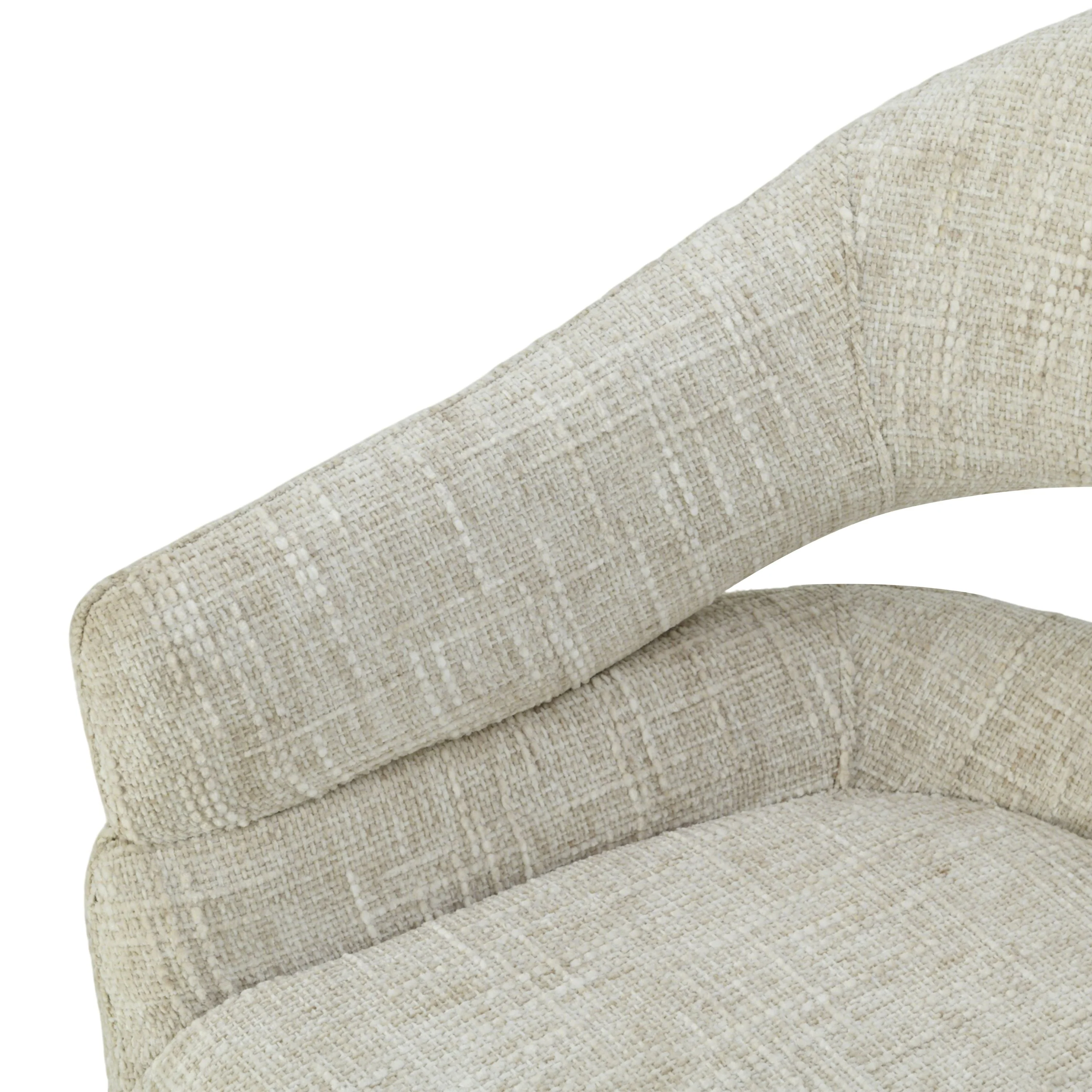 Clover Draaistoel - Beige - Chenille - Image 9