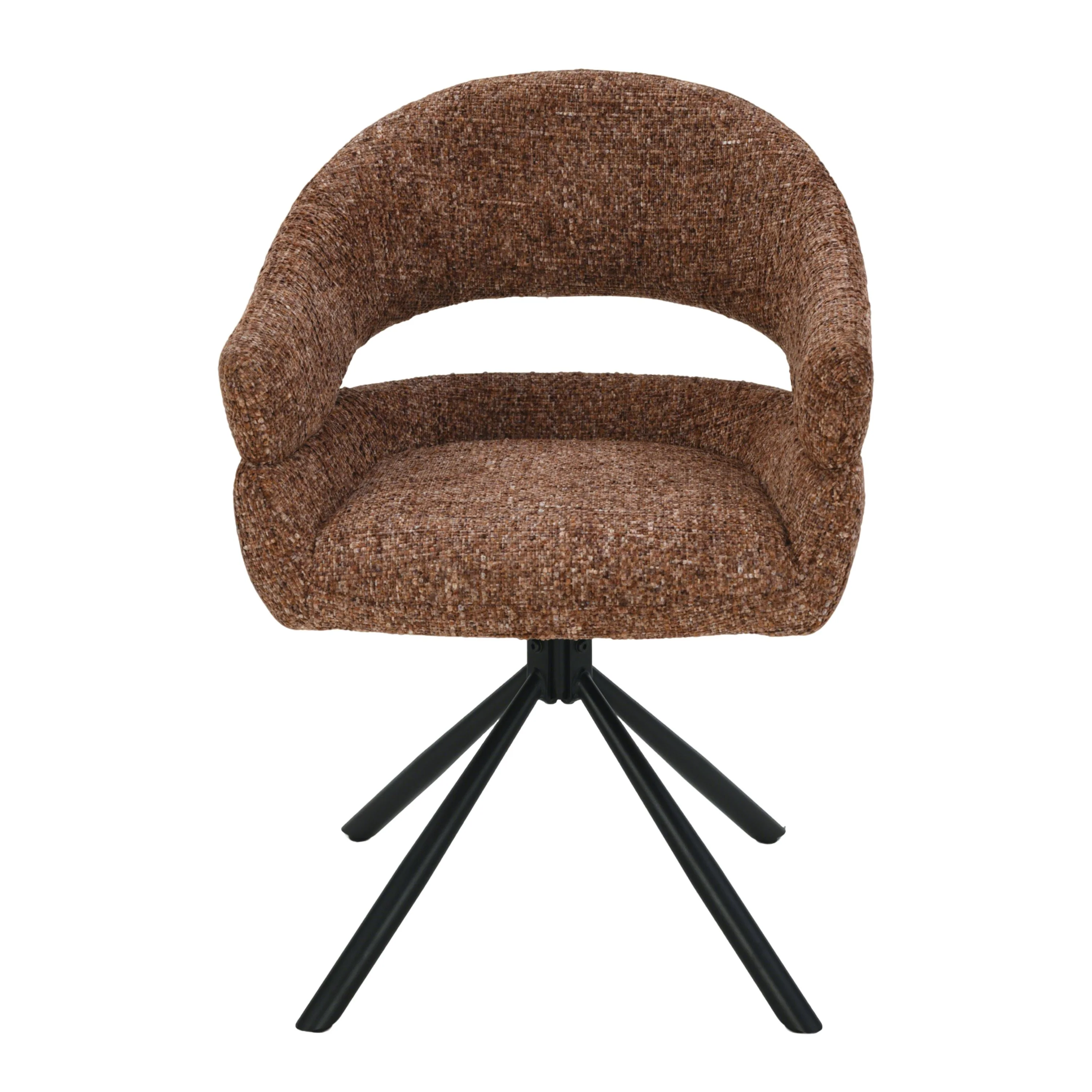 Clover Draaistoel - Brick Rood - Chenille - Image 4