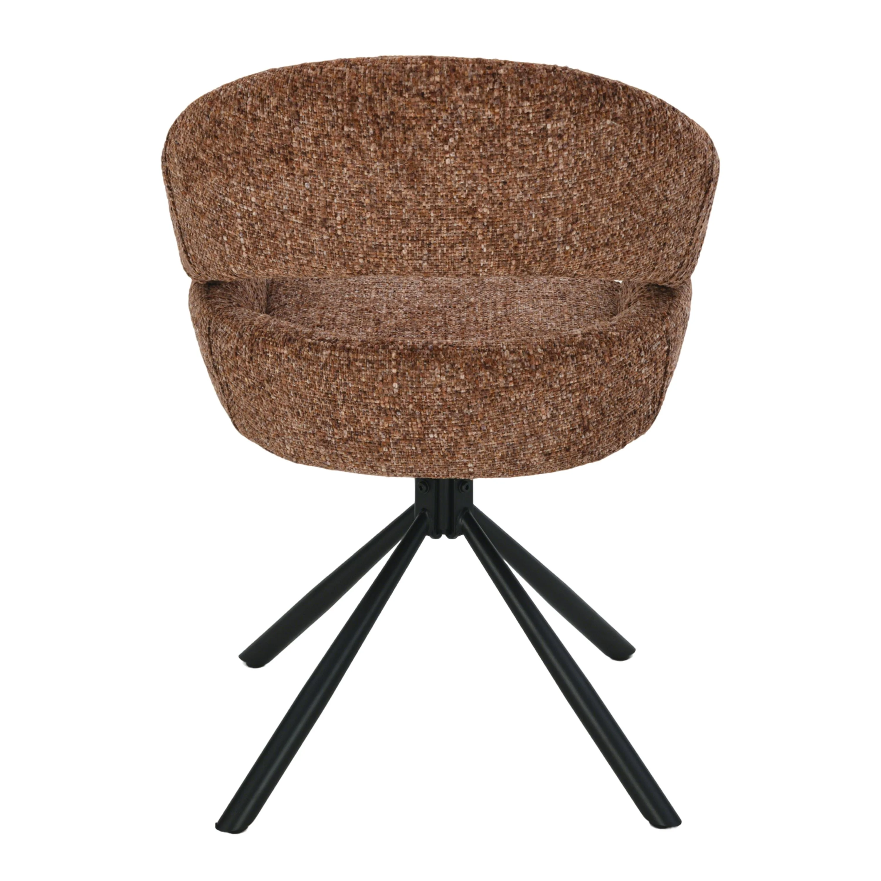 Clover Draaistoel - Brick Rood - Chenille - Image 5