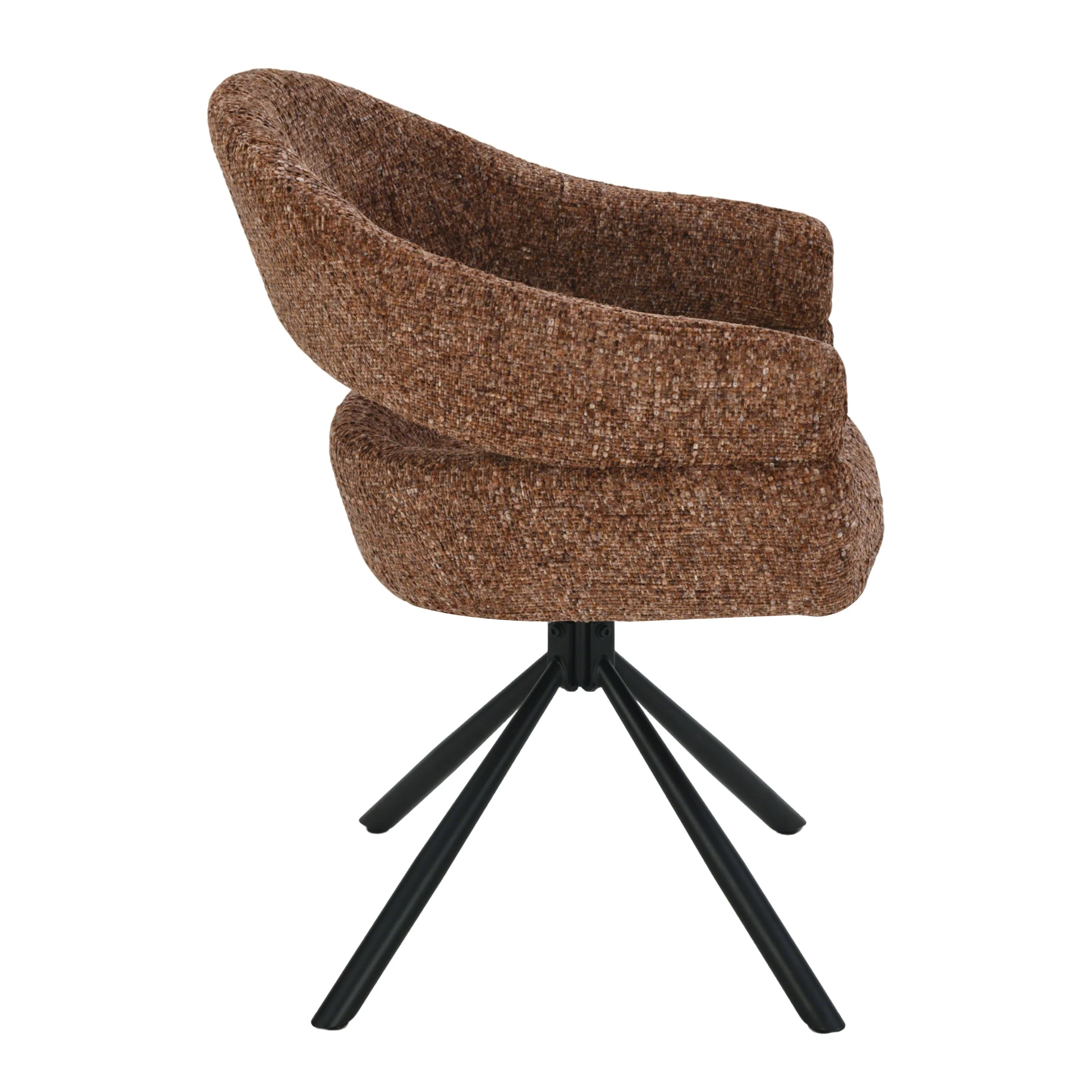 Clover Draaistoel - Brick Rood - Chenille - Image 6