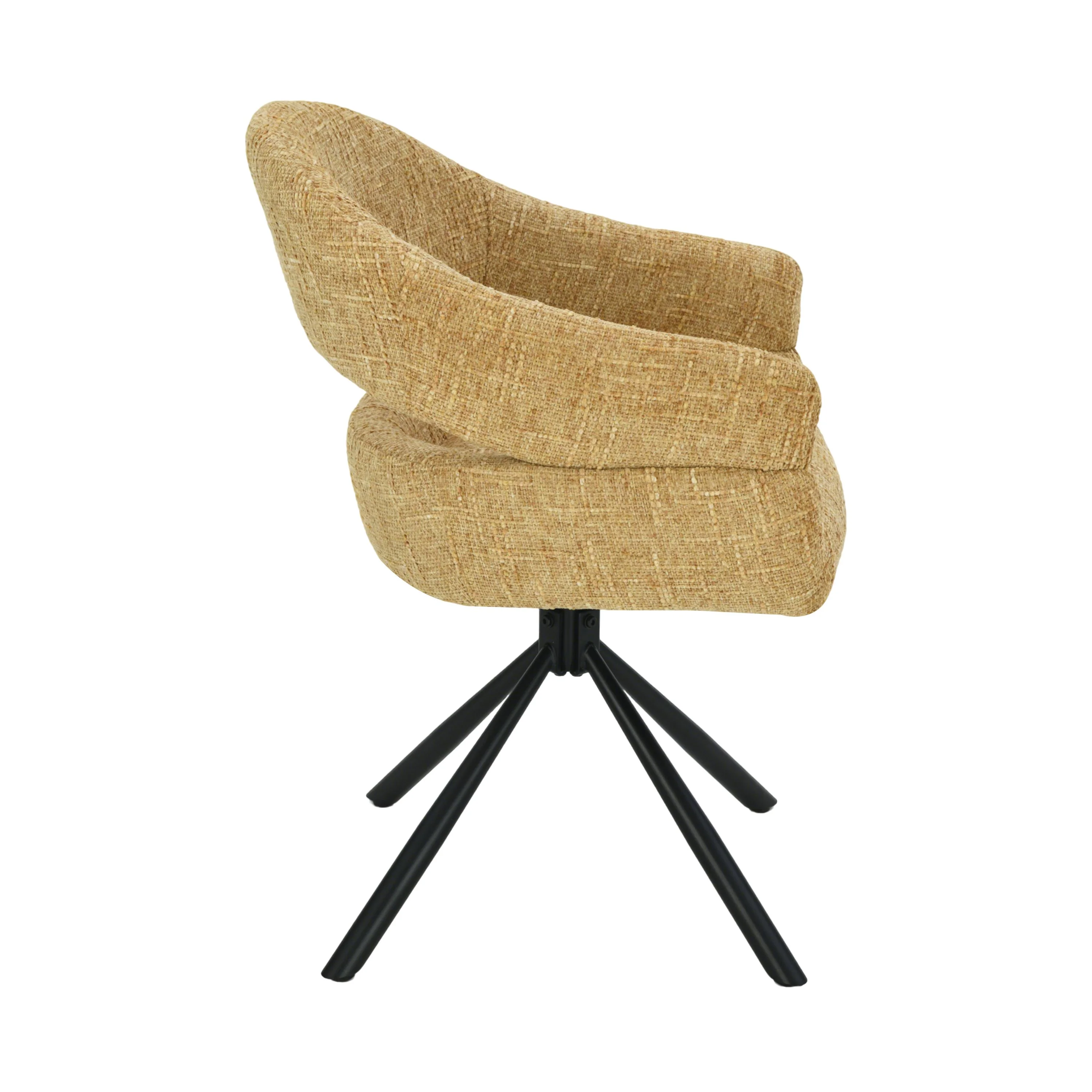 Clover Draaistoel - Geel - Chenille - Image 5