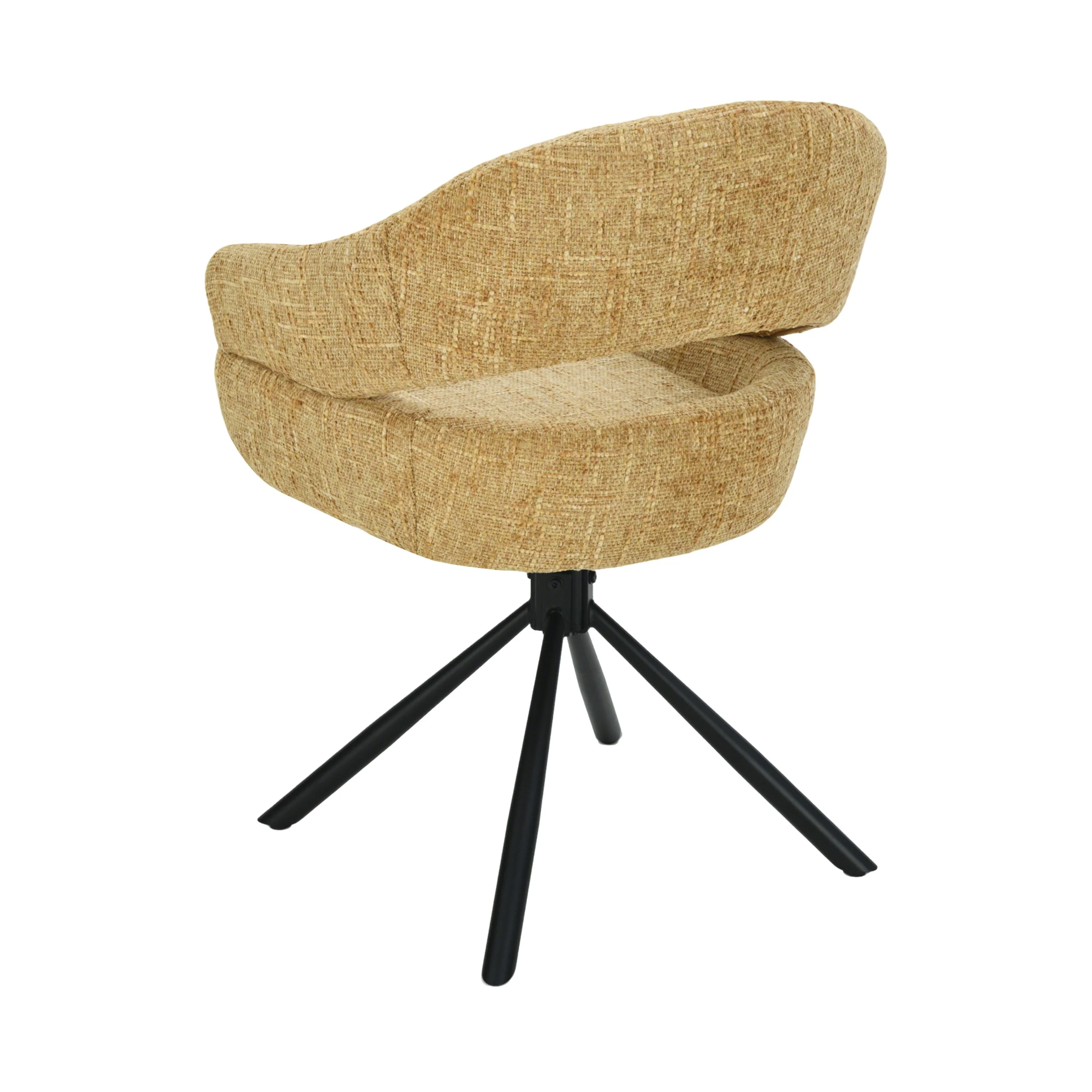 Clover Draaistoel - Geel - Chenille - Image 7