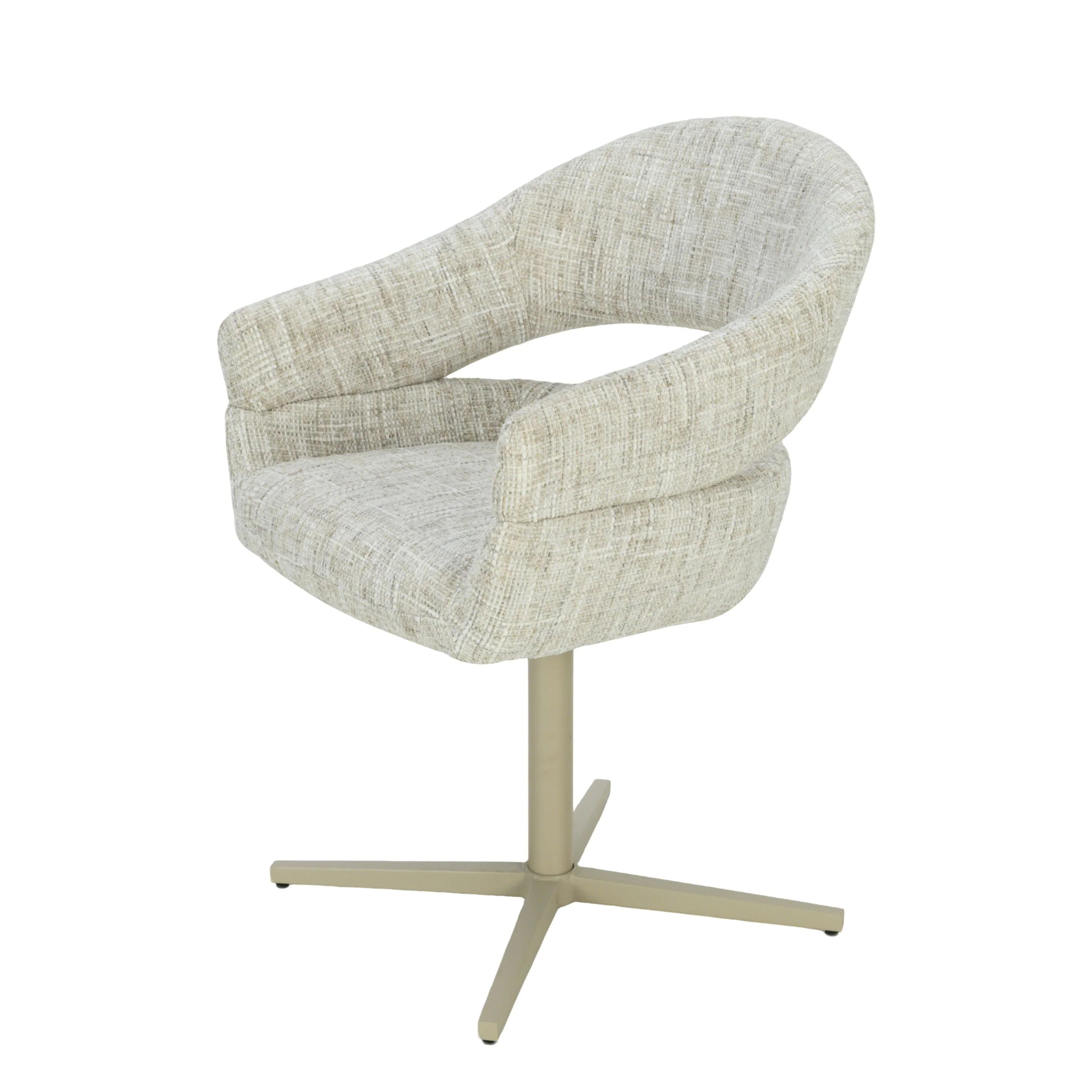 Clover Draaistoel - Zand - Chenille