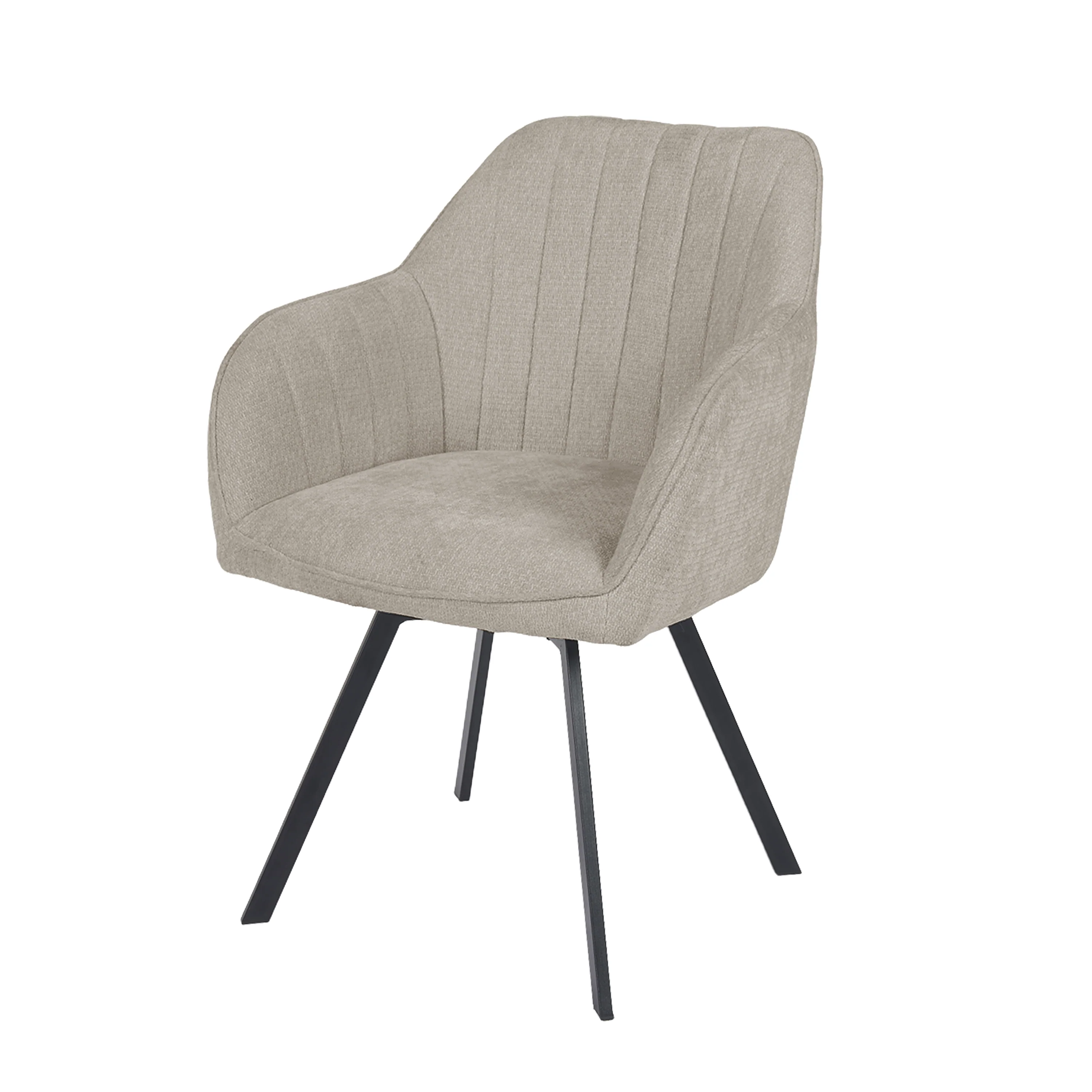 Ember Draaistoel - Beige - Chenille