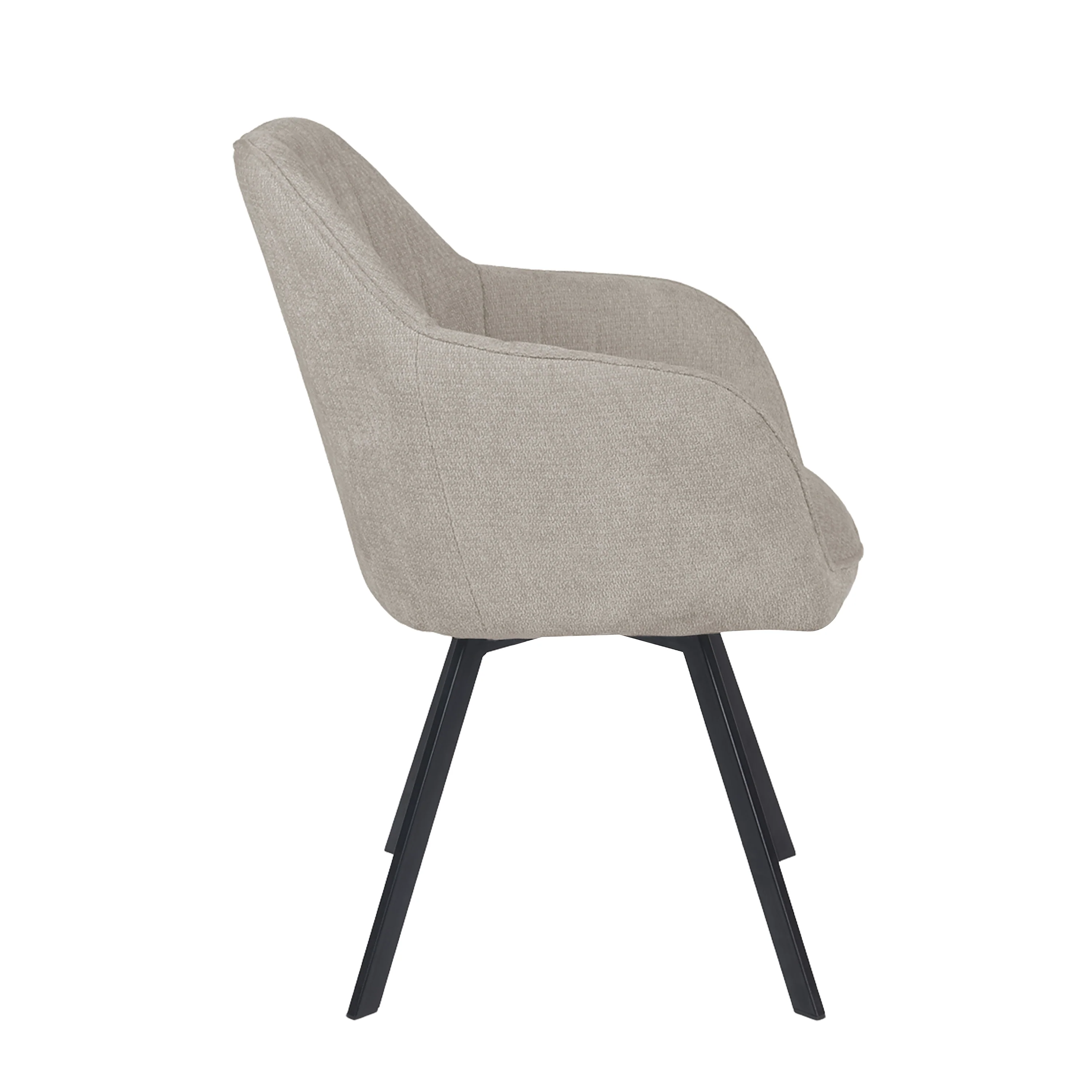 Ember Draaistoel - Beige - Chenille - Image 4