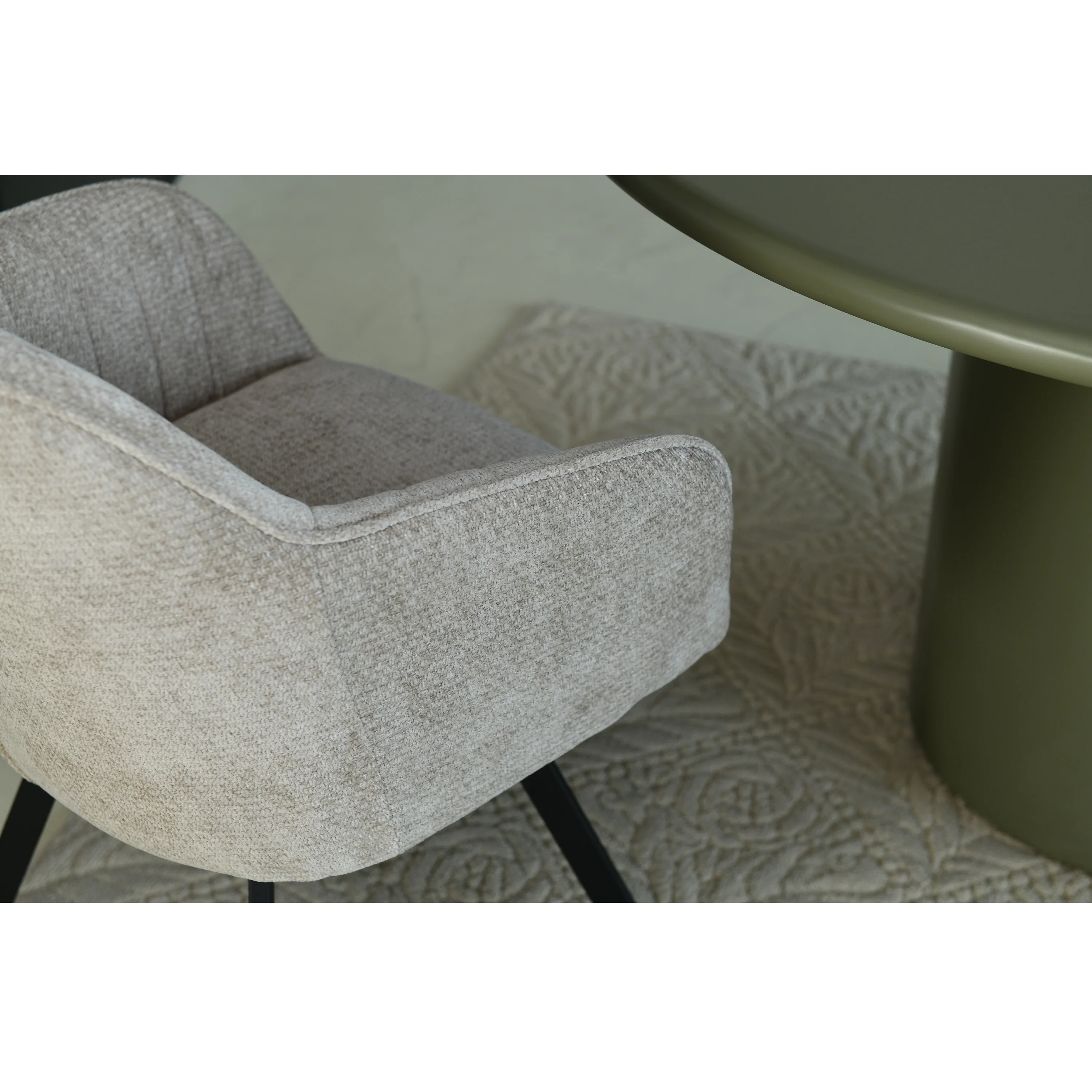 Ember Draaistoel - Beige - Chenille - Image 9