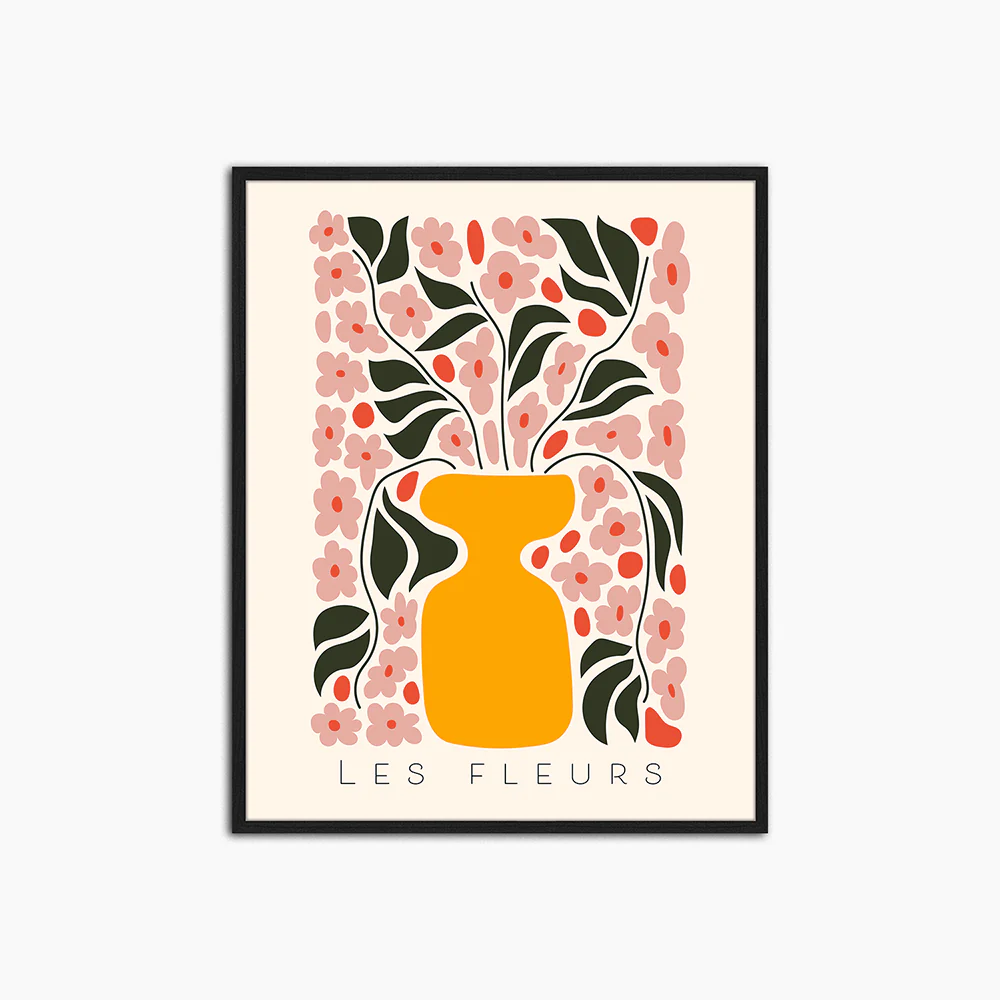Fleurs in the Pot - Print Muurdecoratie