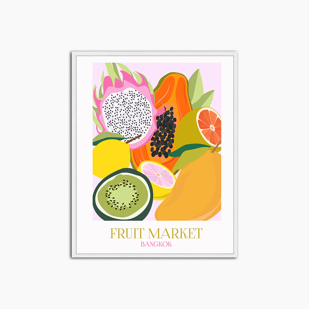 Fruit Market Bangkok - Print Muurdecoratie