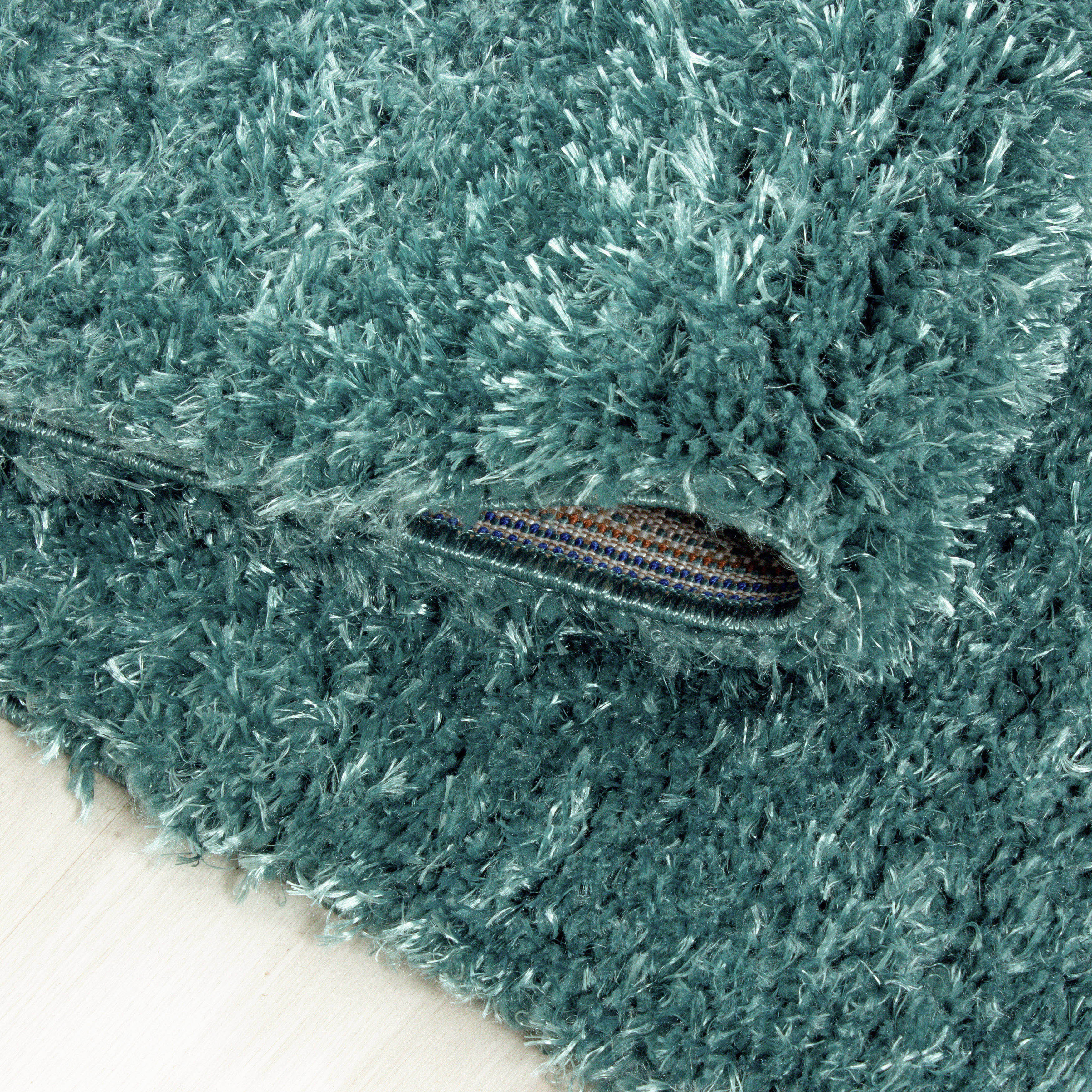 Hoogpolig Vloerkleed Luxe - Plain - Groen - Image 7