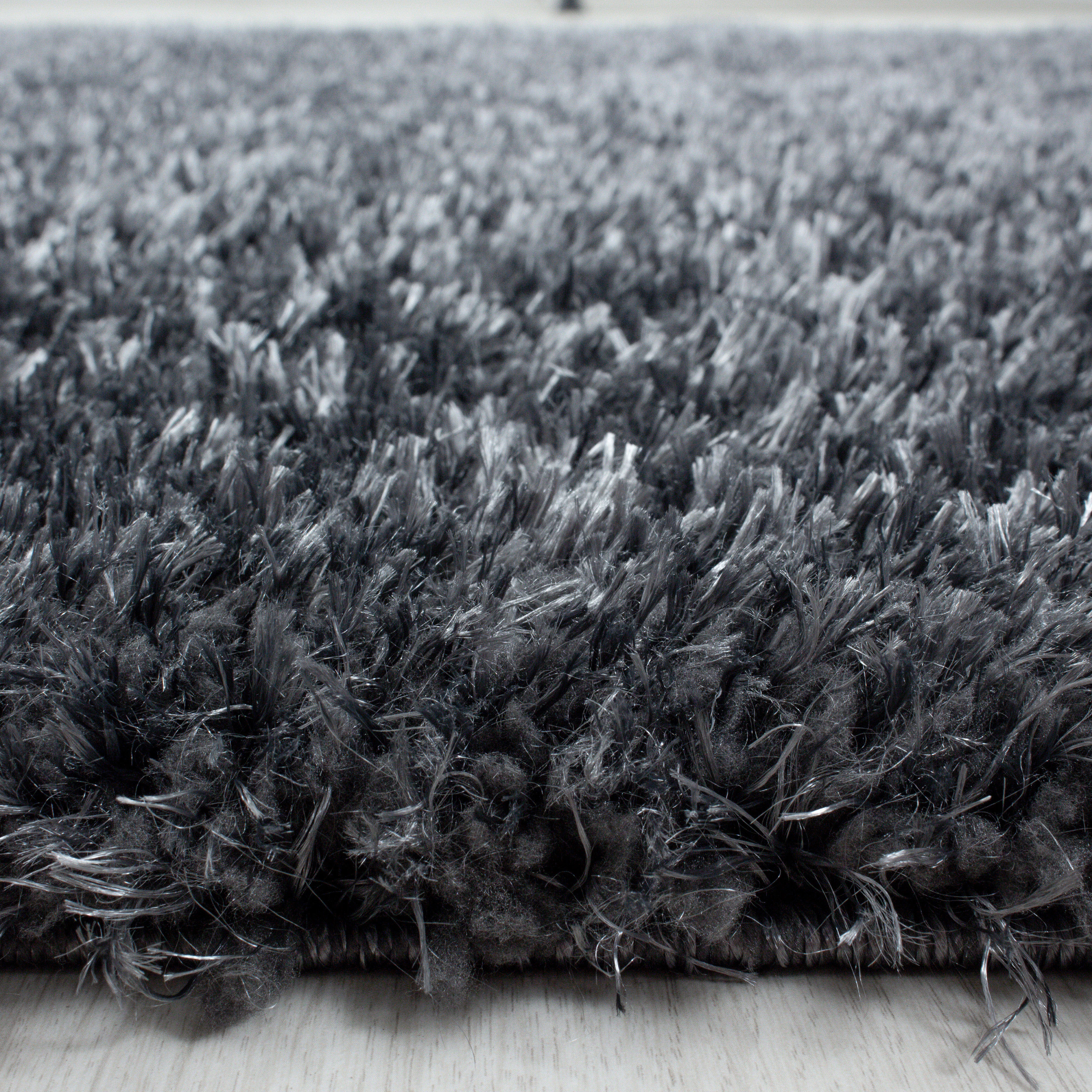 Hoogpolig Vloerkleed Luxe - Plain - Grijs - Image 3