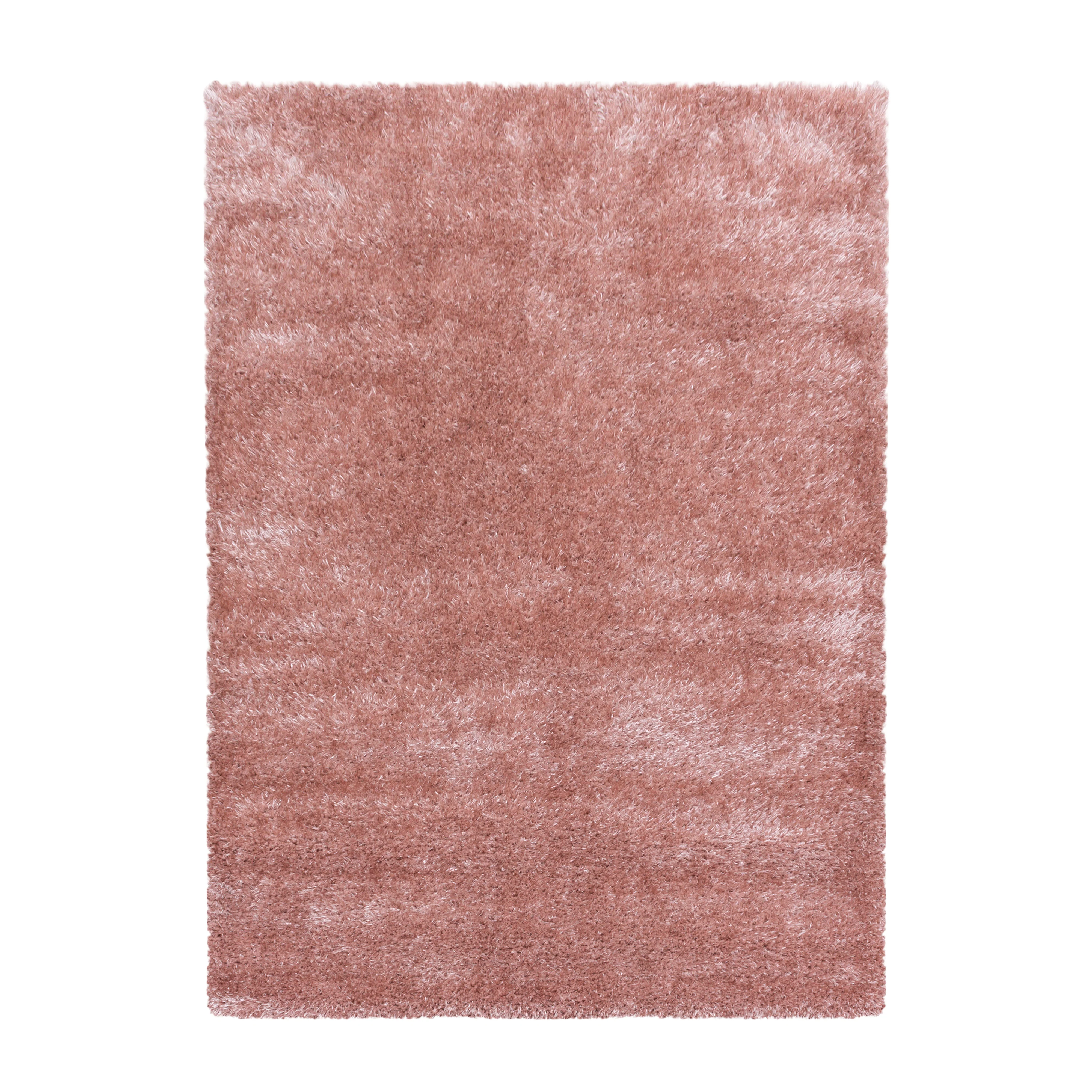 Hoogpolig Vloerkleed Luxe - Plain - Roze
