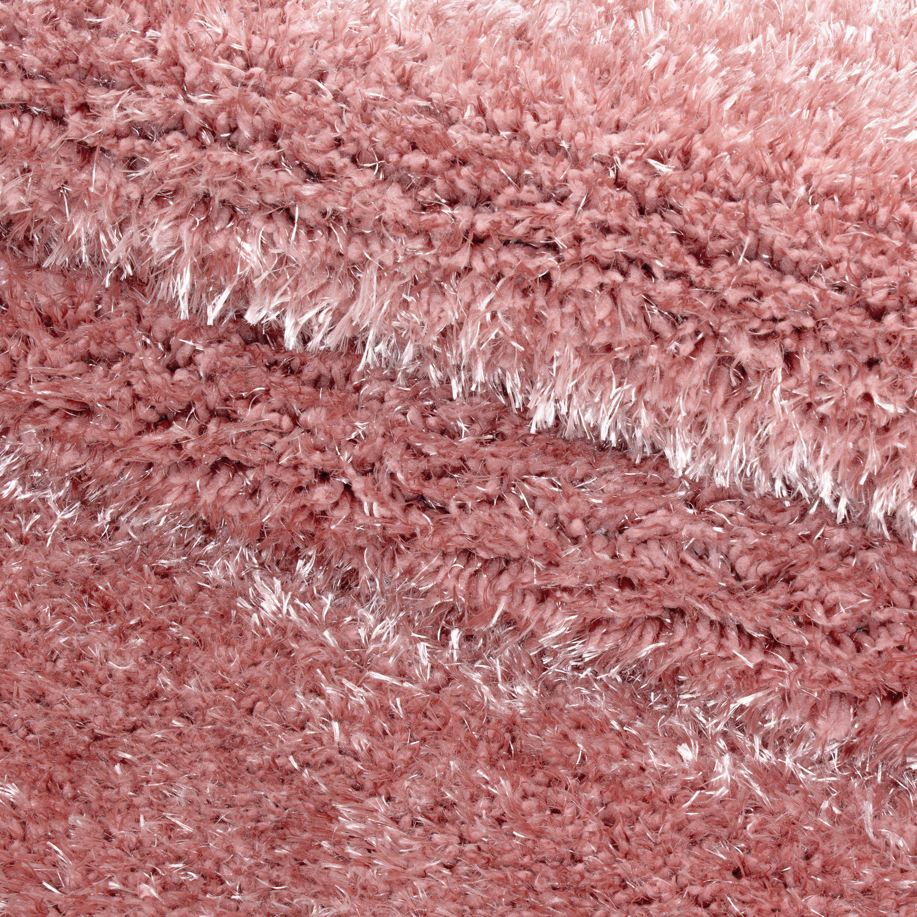 Hoogpolig Vloerkleed Luxe - Plain - Roze - Image 6