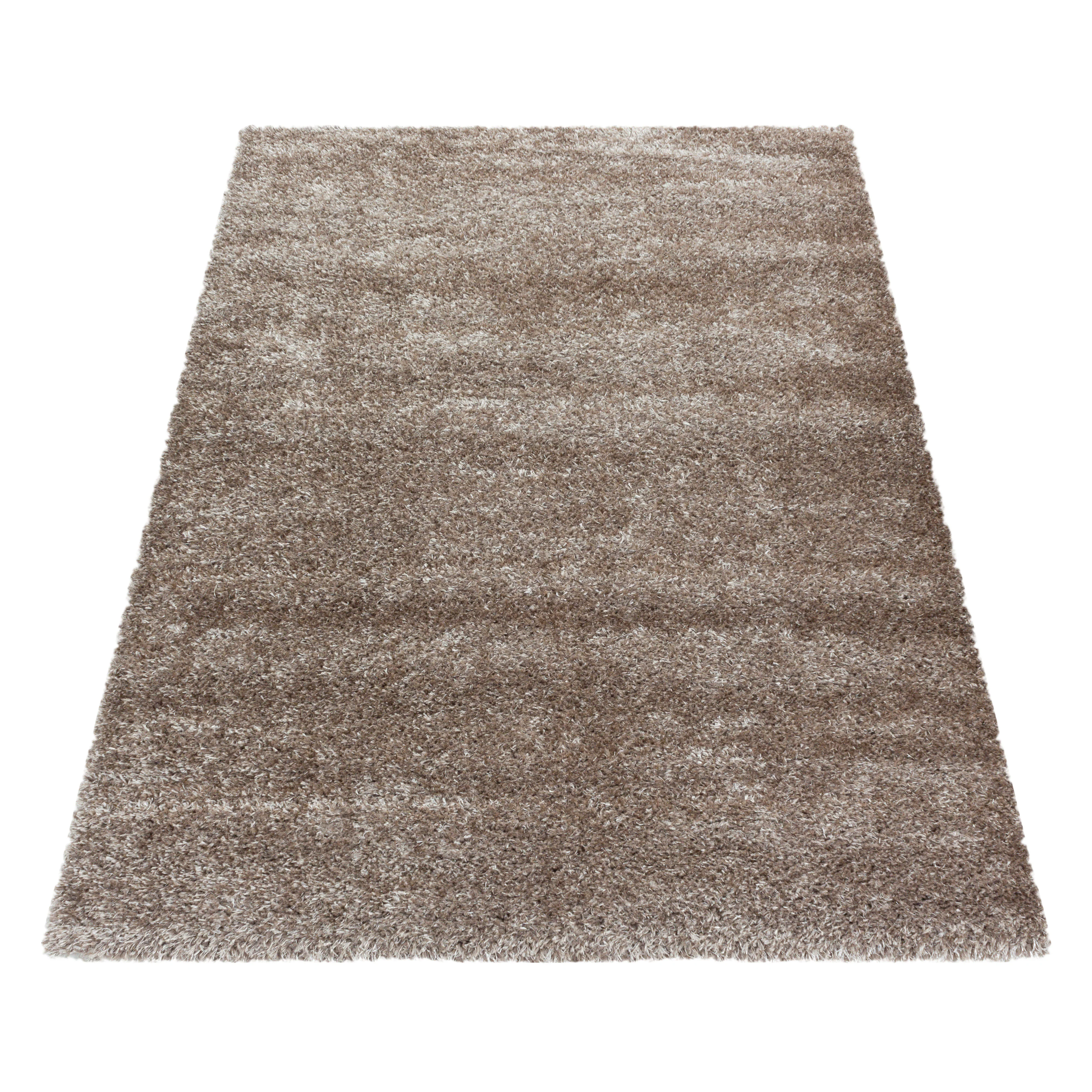 Hoogpolig Vloerkleed Luxe - Plain - Taupe - Image 6