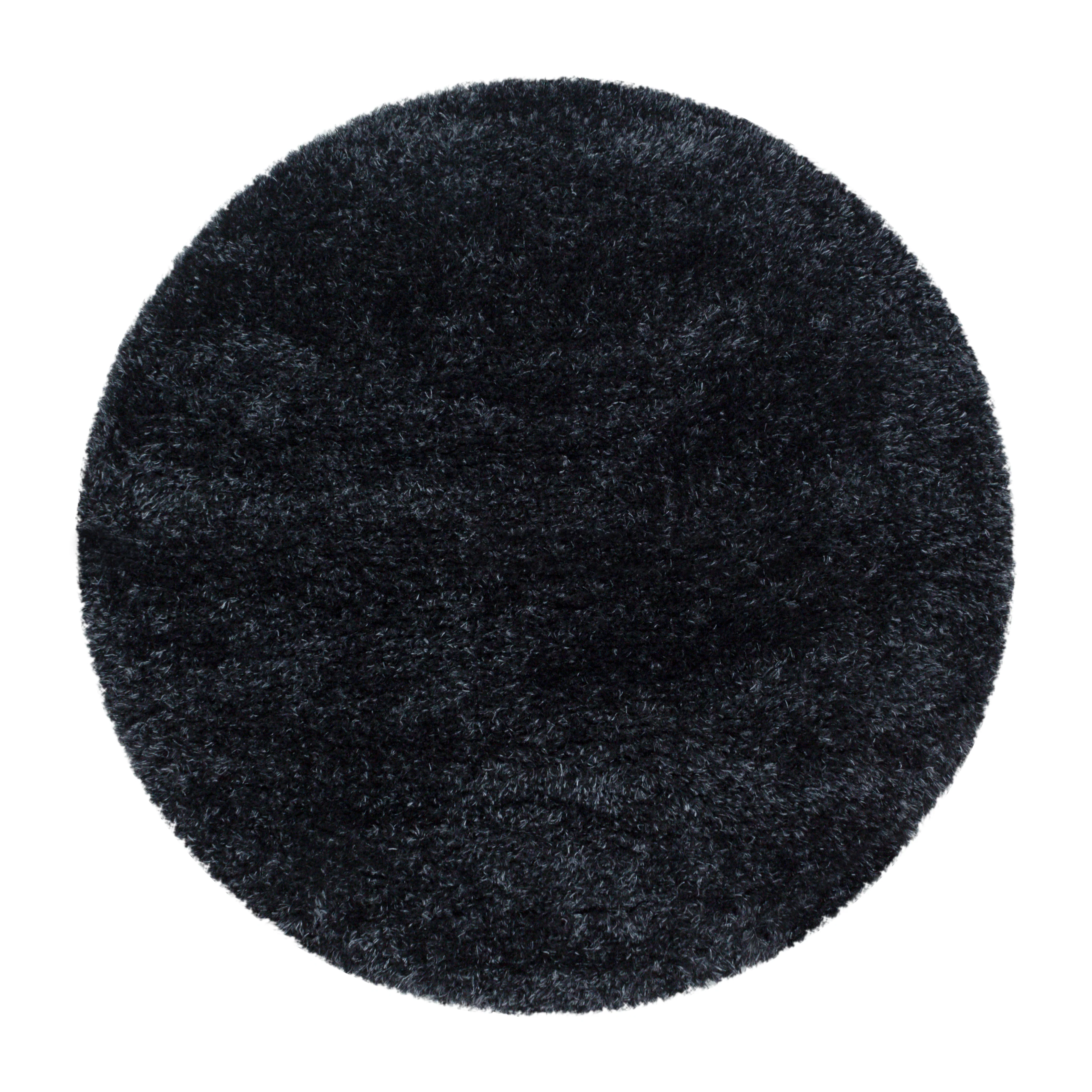 Hoogpolig Vloerkleed Luxe - Plain - Zwart - Image 4