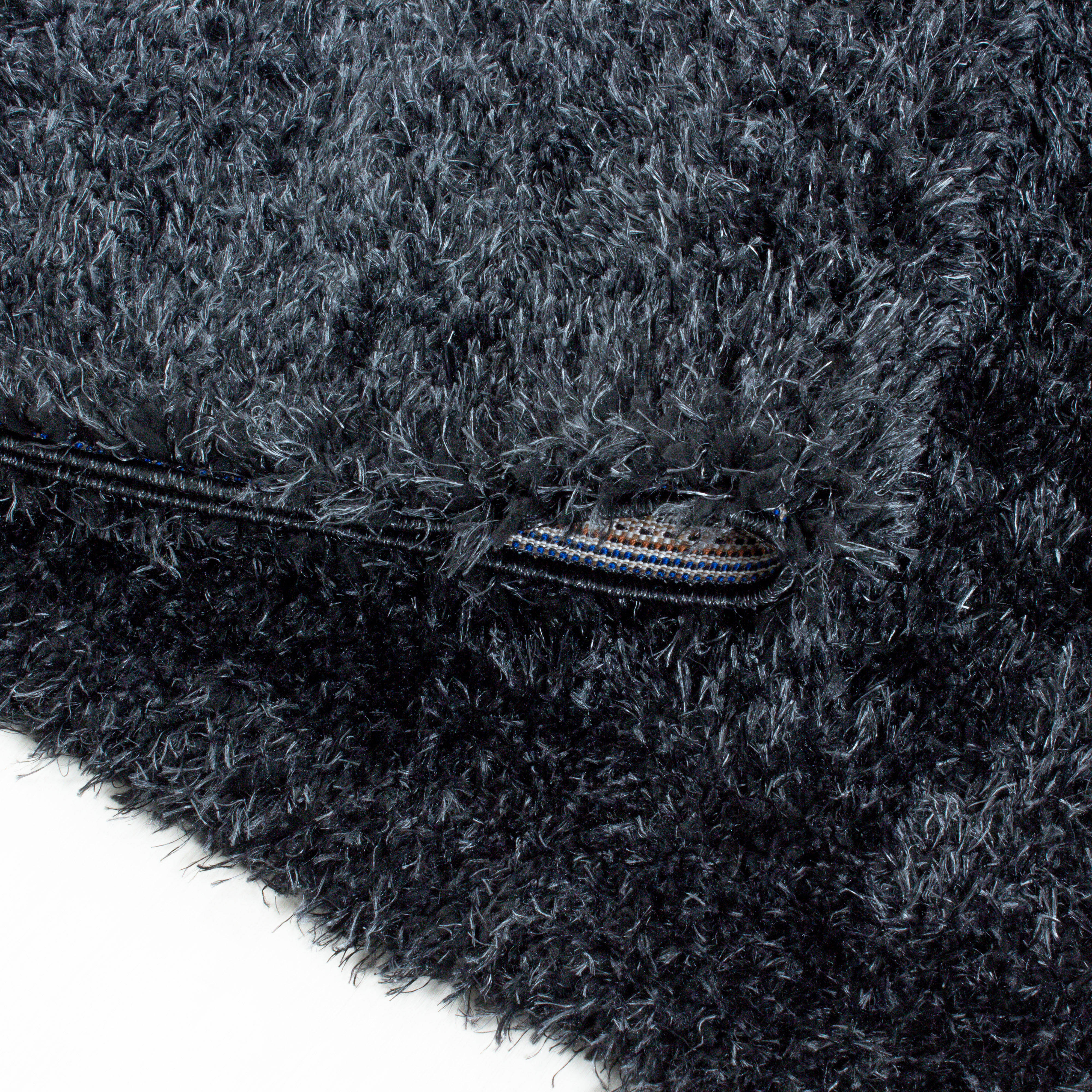 Hoogpolig Vloerkleed Luxe - Plain - Zwart - Image 7