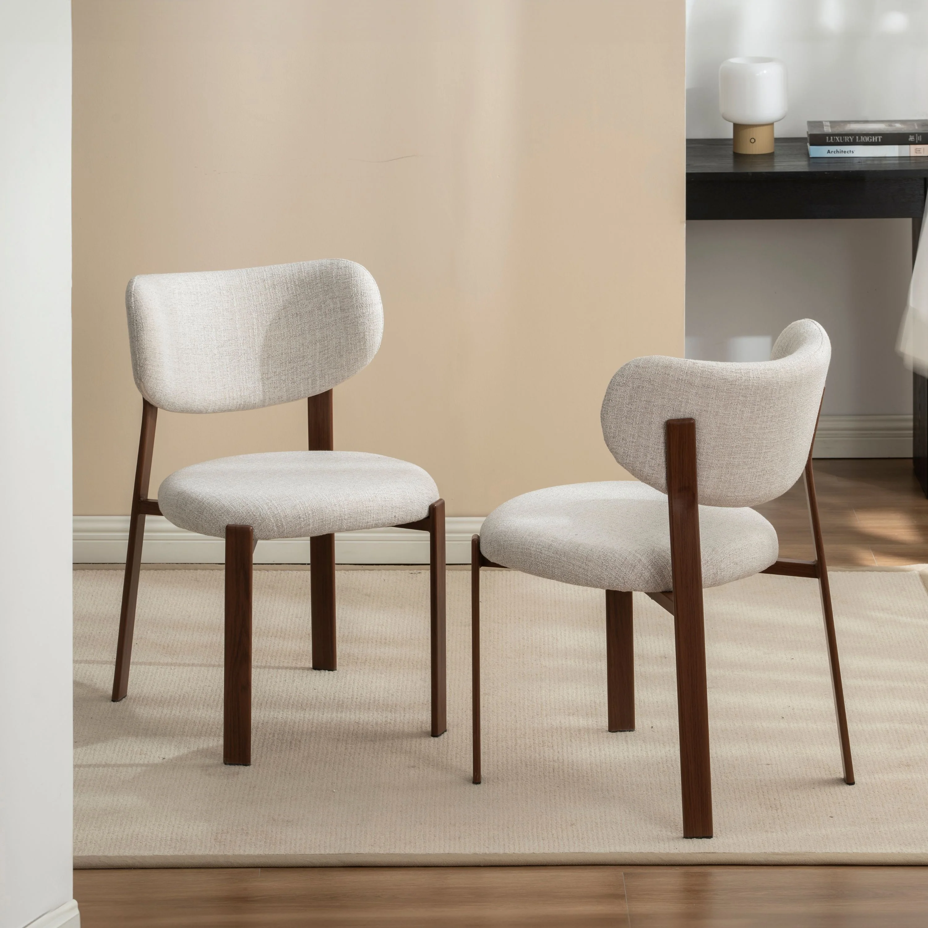 Jane Eetkamerstoel - Beige Walnoot - Image 9