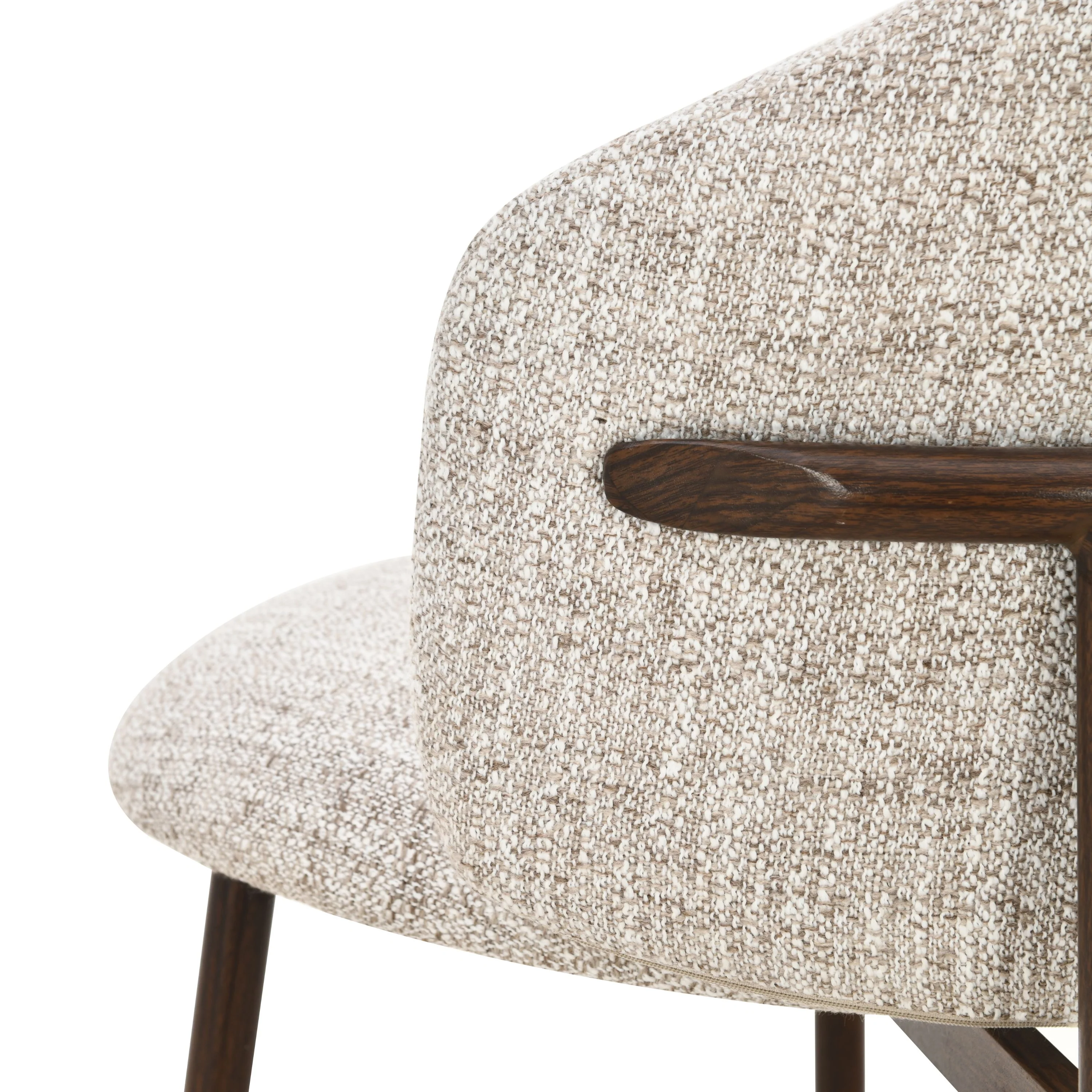 Jenna Barstoel - Beige - Walnoot Poten - Image 9