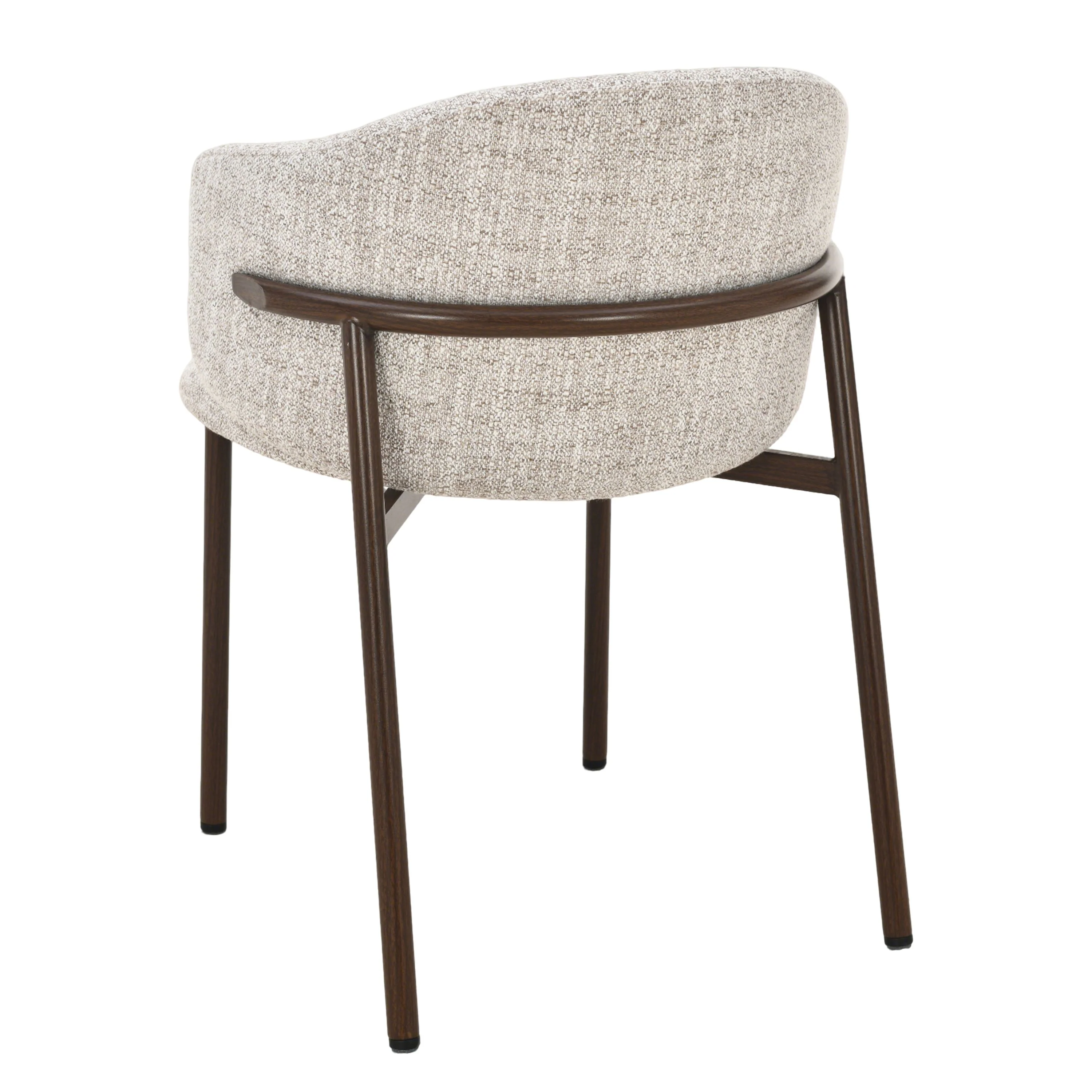 Jenna Eetkamerstoel - Beige - Walnoot Poten - Image 6