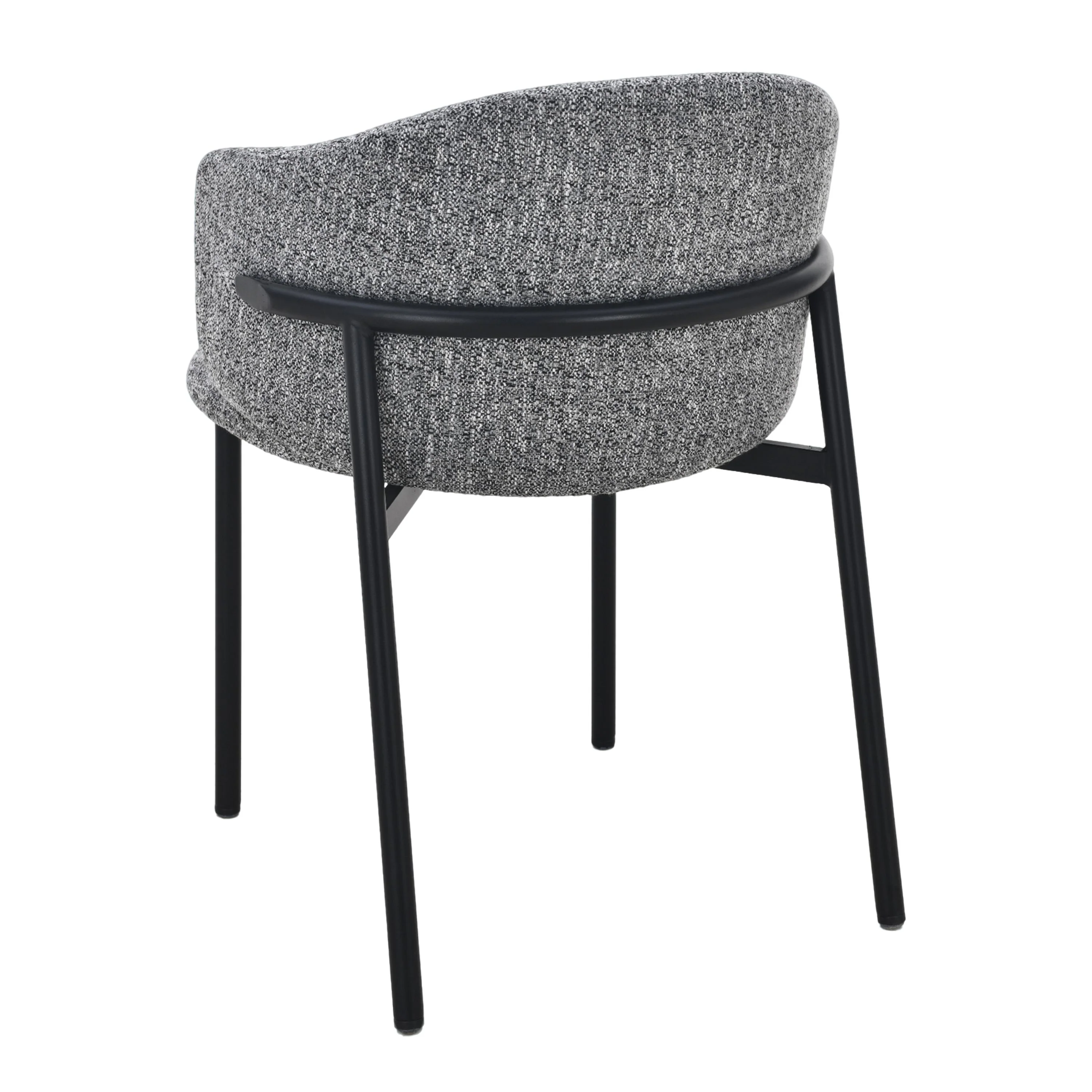 Jenna Eetkamerstoel - Grijs - Zwart Poten - Image 7