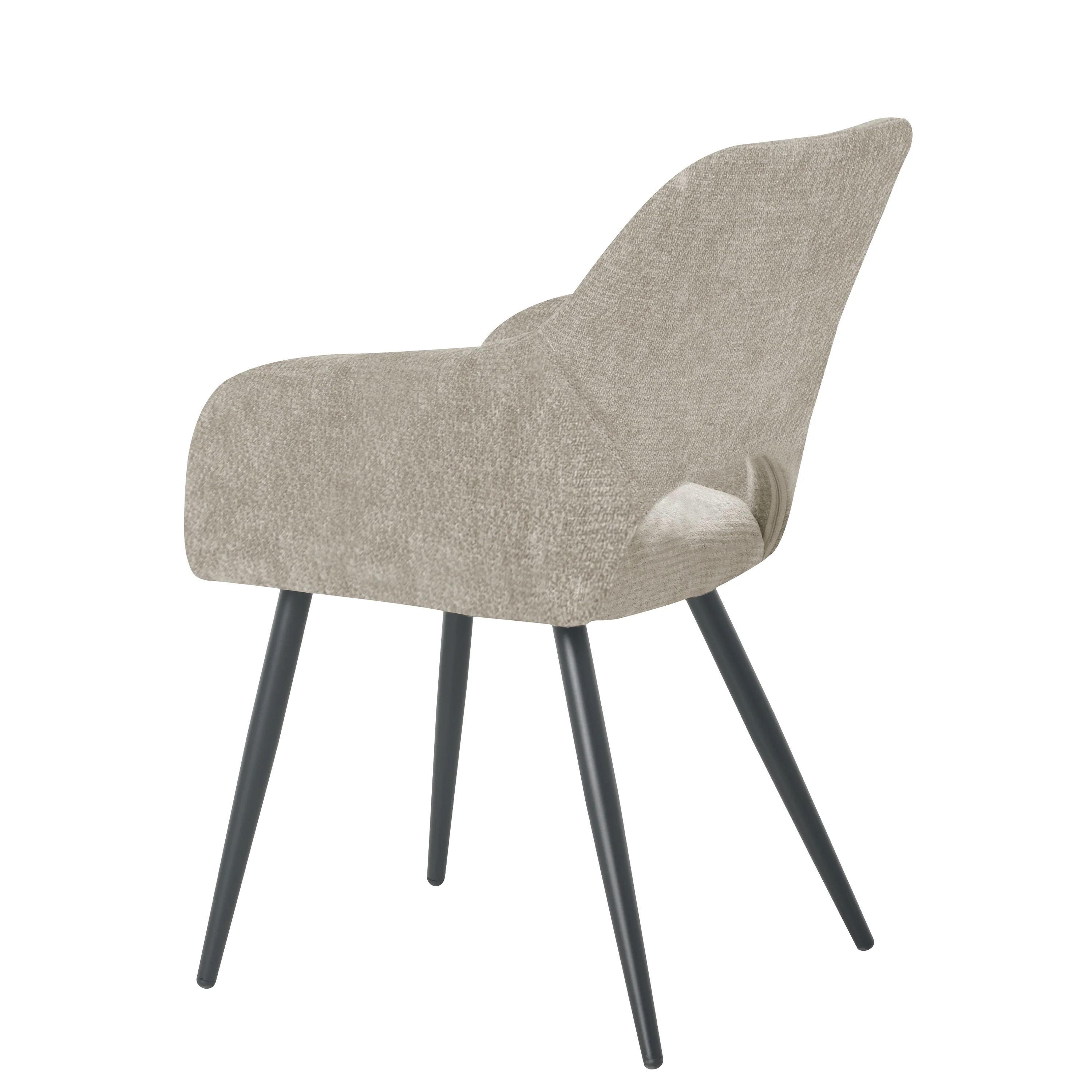 Jesper Eetkamerstoel - Beige - Chenille - Image 5