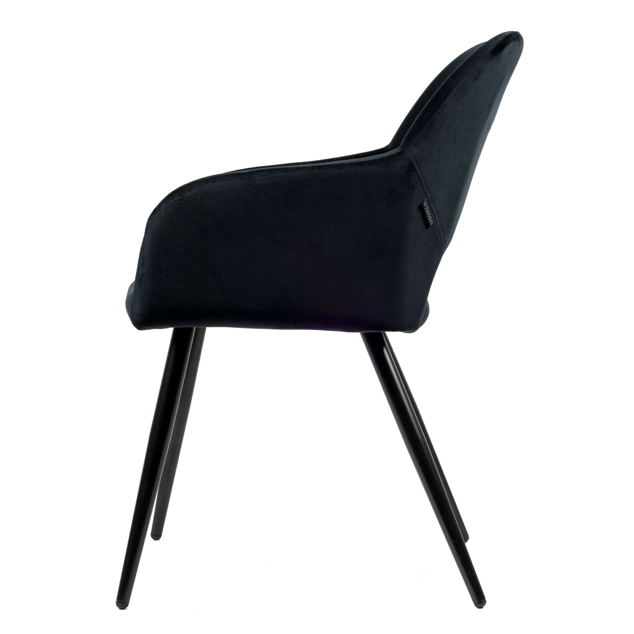 Jesper Eetkamerstoel - Zwart - Velvet - Image 4