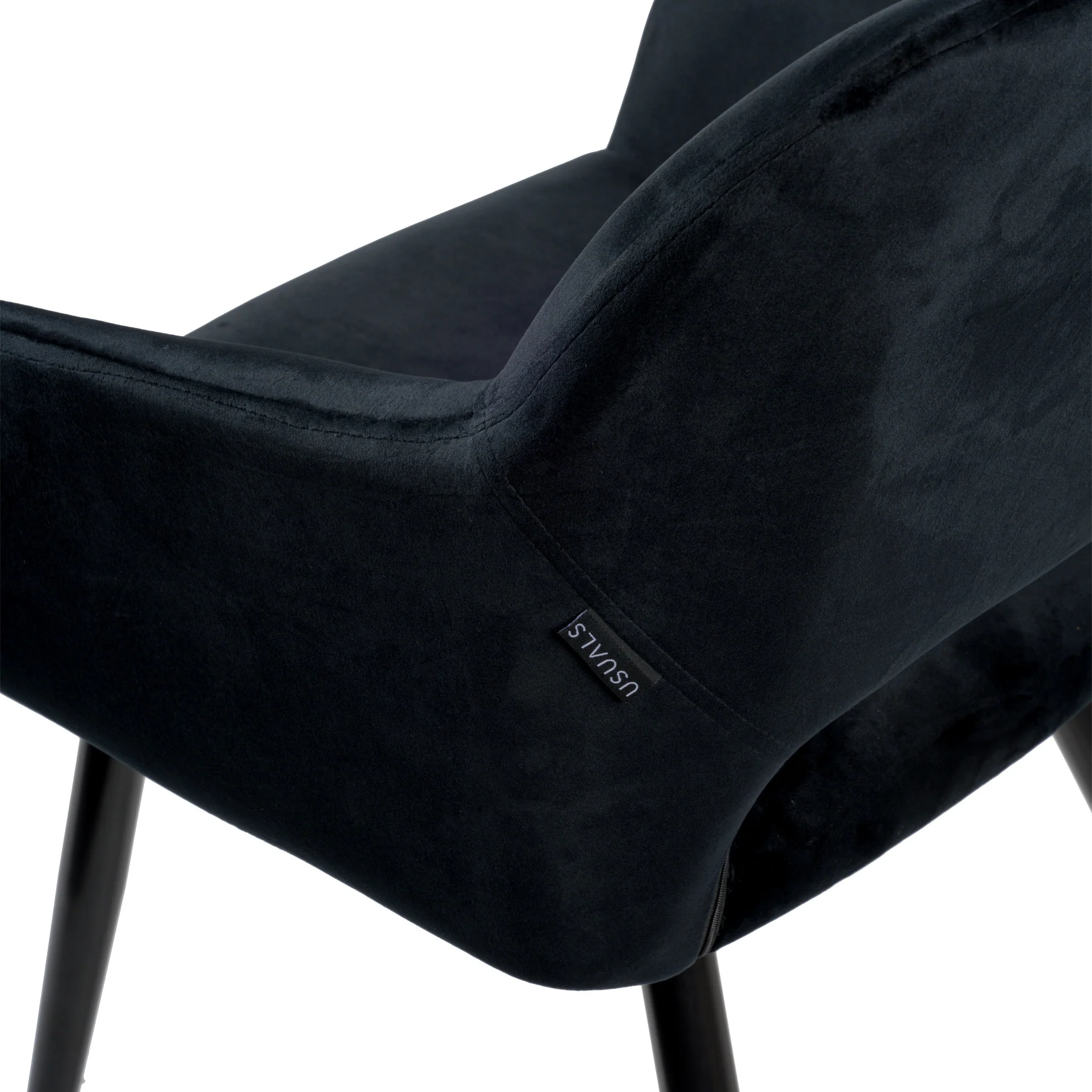 Jesper Eetkamerstoel - Zwart - Velvet - Image 5