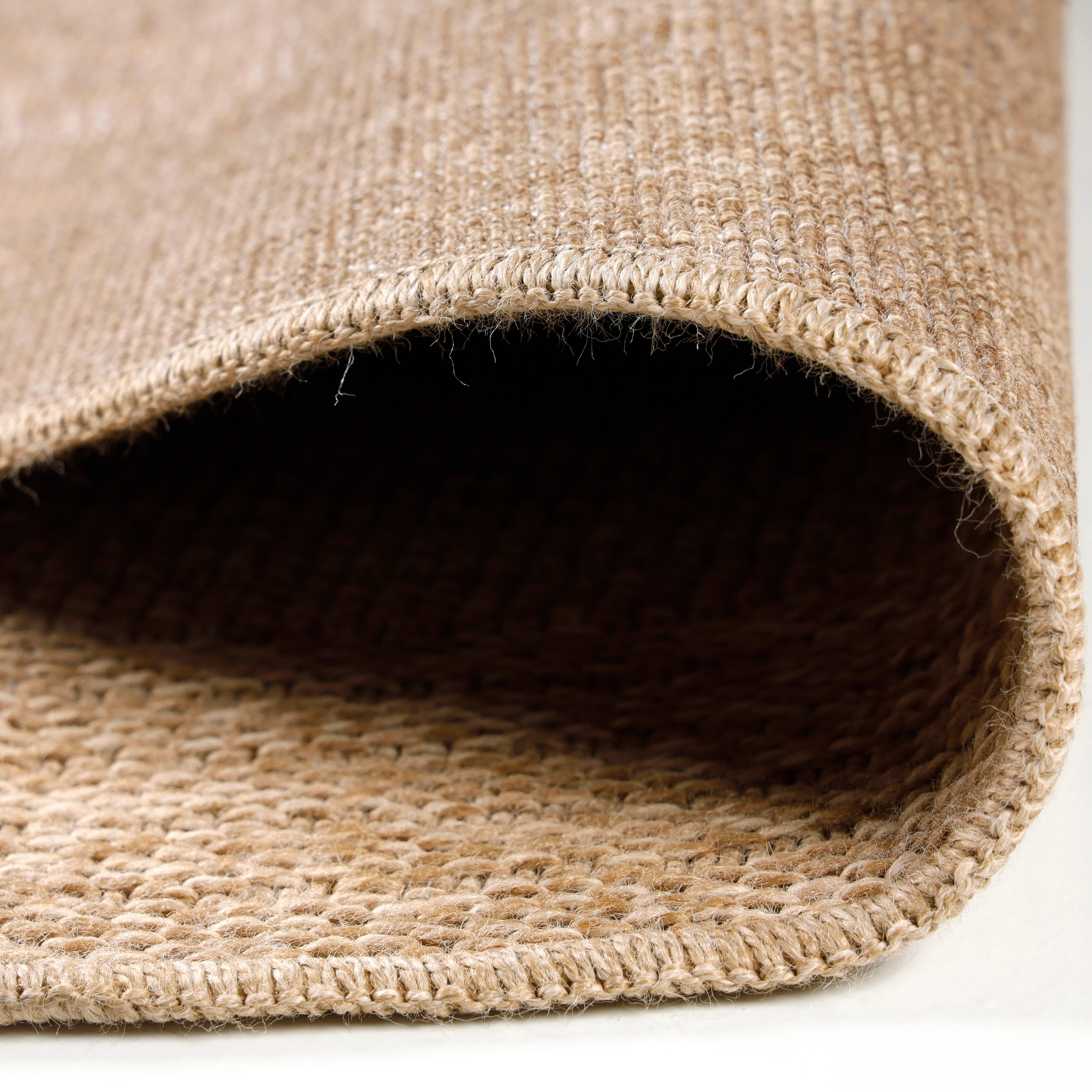 Jute Look Vloerkleed - Rond - Beige - Image 5