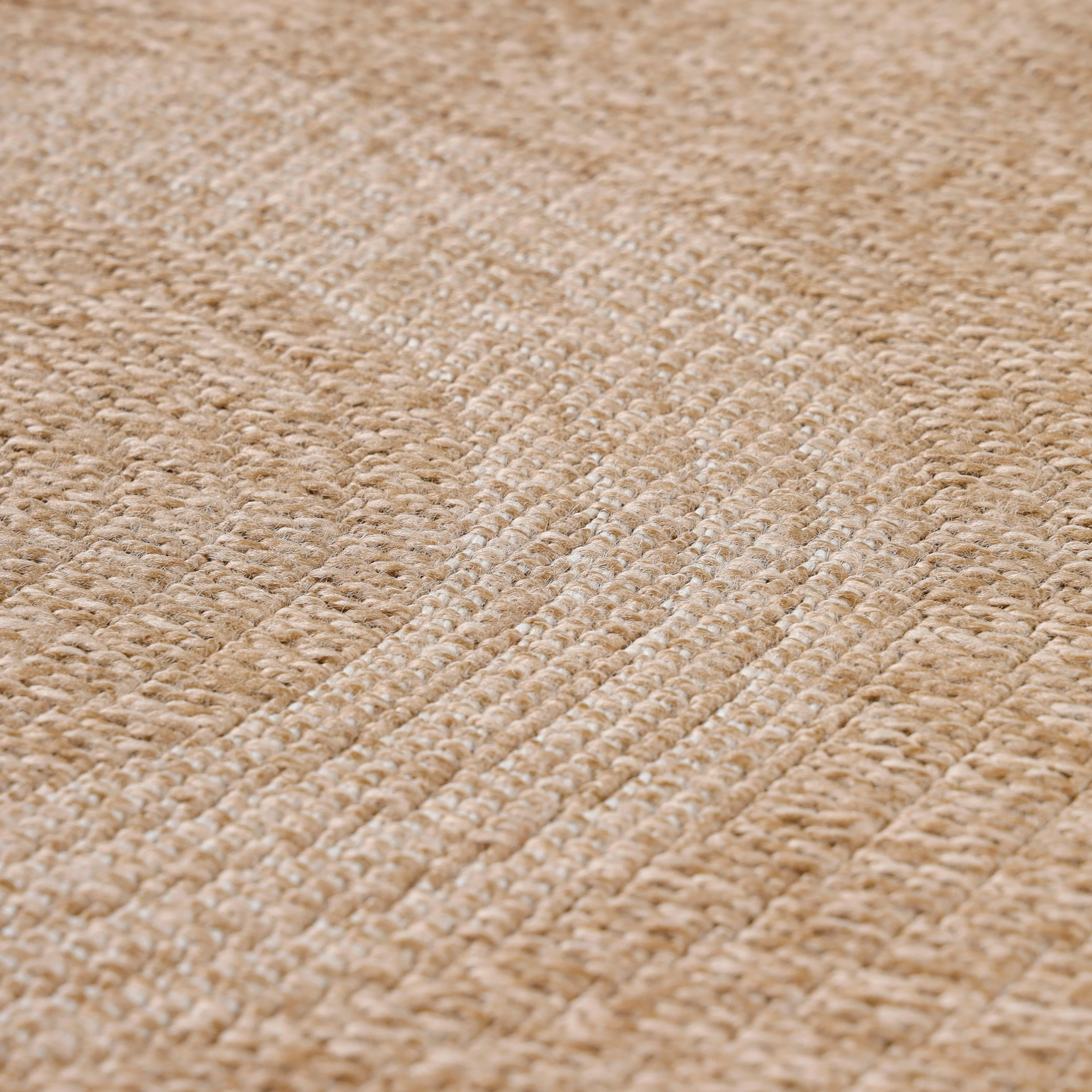 Jute Look Vloerkleed - Rond - Beige - Image 6
