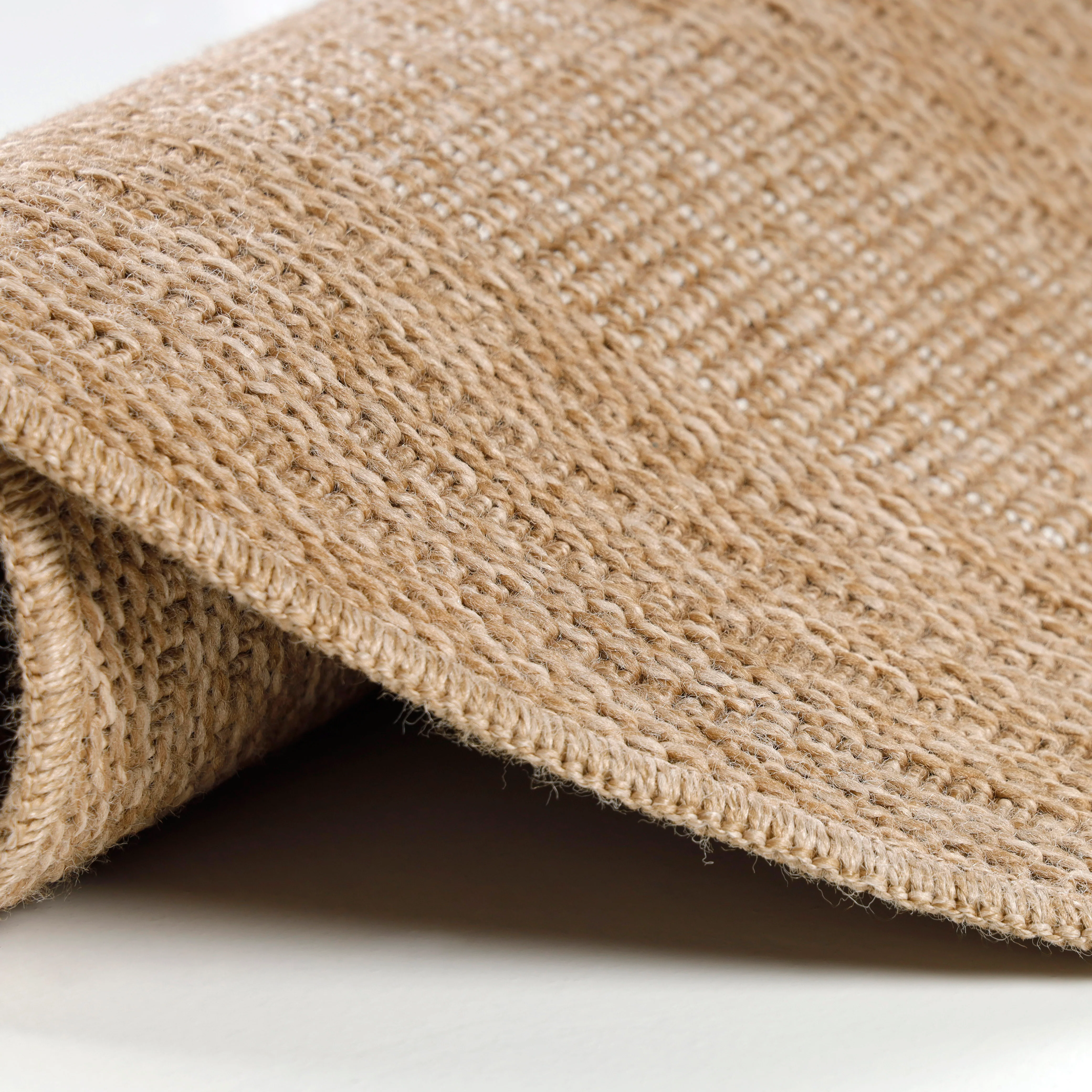 Jute Look Vloerkleed - Rond - Beige - Image 7