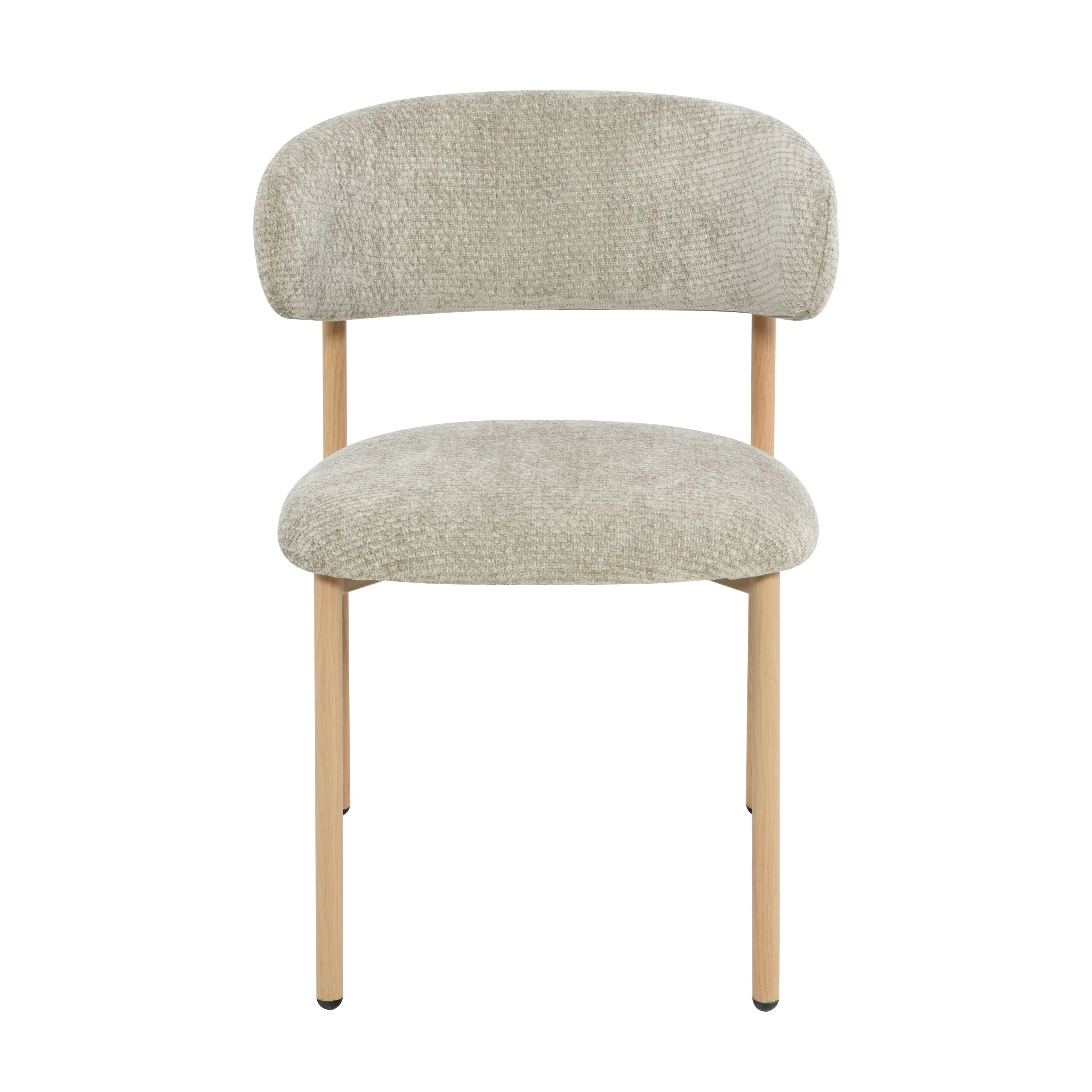 Kiara Eetkamerstoel - Beige Chenille - Naturel - Image 4