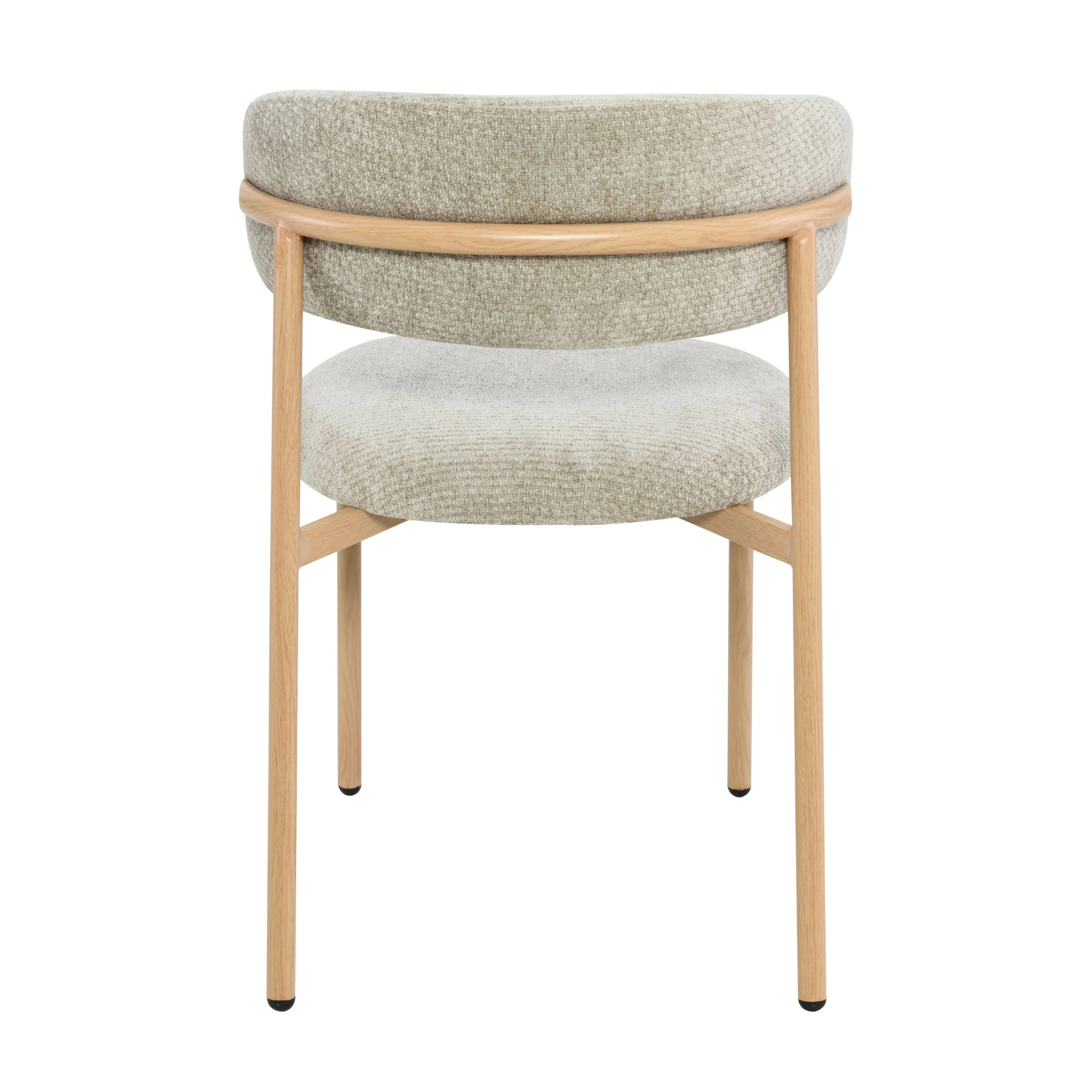 Kiara Eetkamerstoel - Beige Chenille - Naturel - Image 6