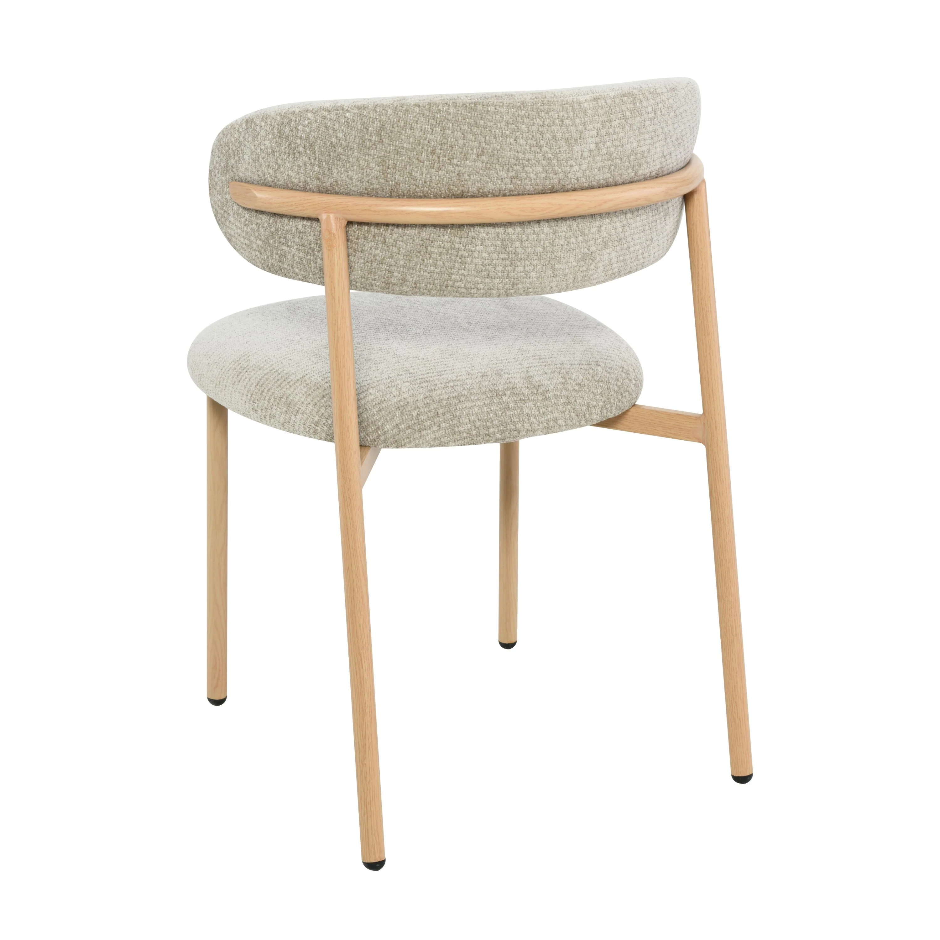 Kiara Eetkamerstoel - Beige Chenille - Naturel - Image 7