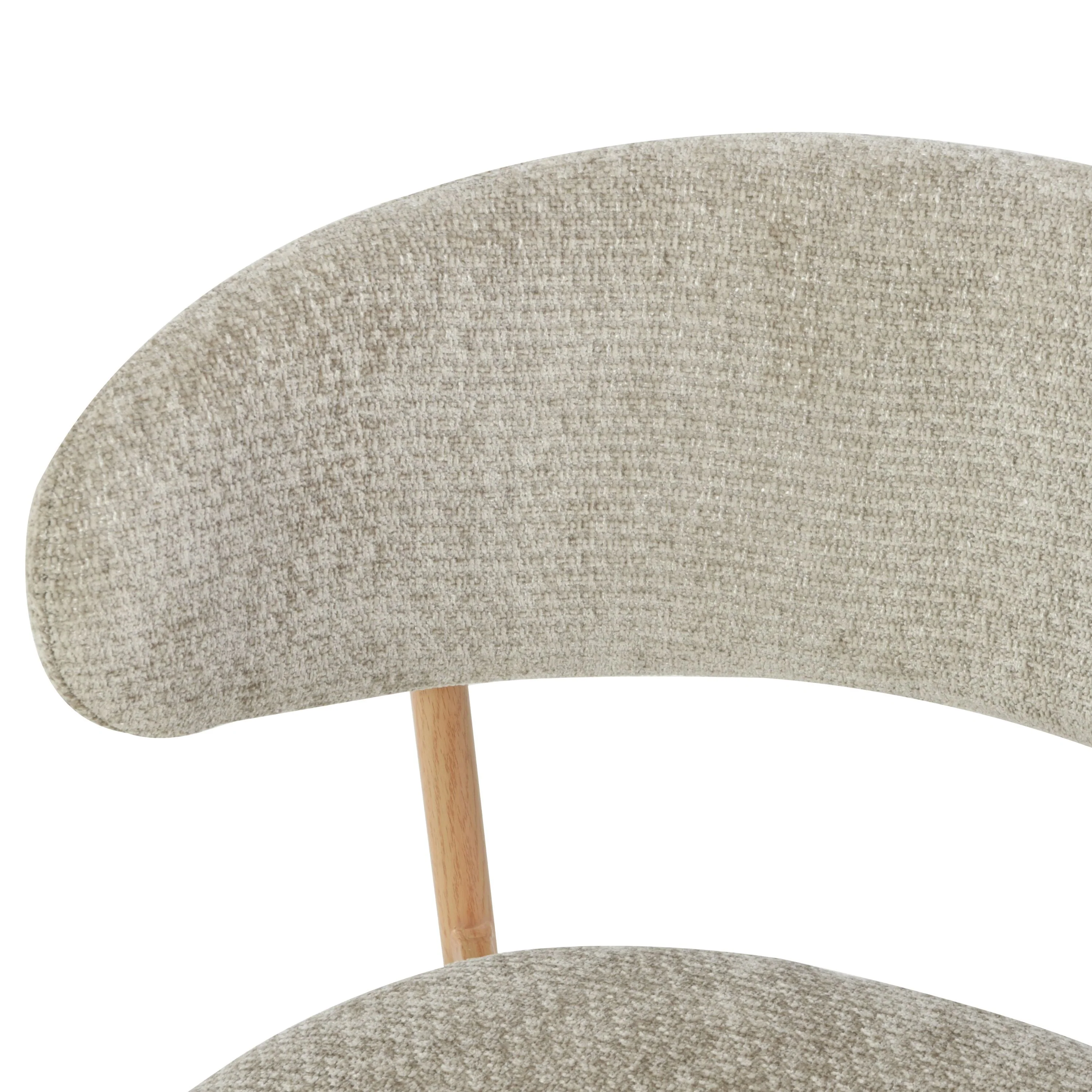 Kiara Eetkamerstoel - Beige Chenille - Naturel - Image 8