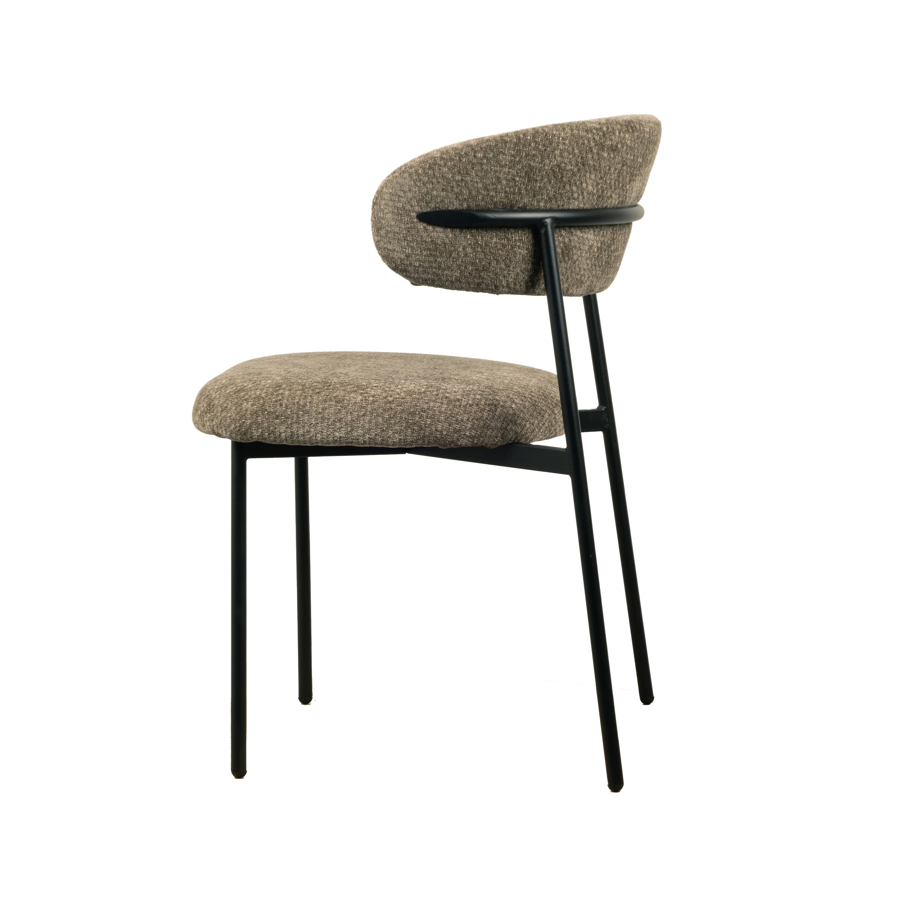 Kiara Eetkamerstoel - Khaki Chenille - Image 4