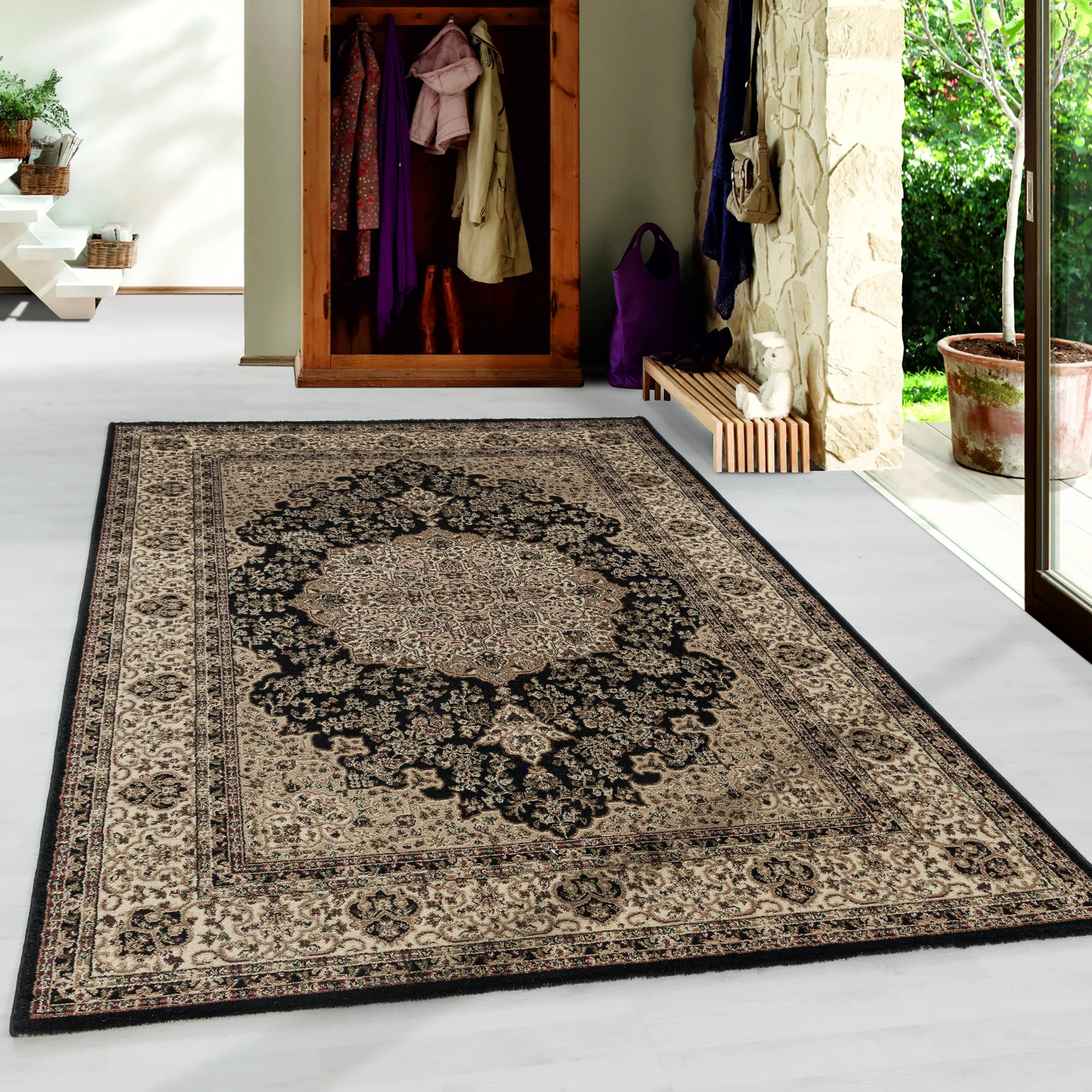 Klassiek Vloerkleed - Persian - Zwart 608 - Image 2