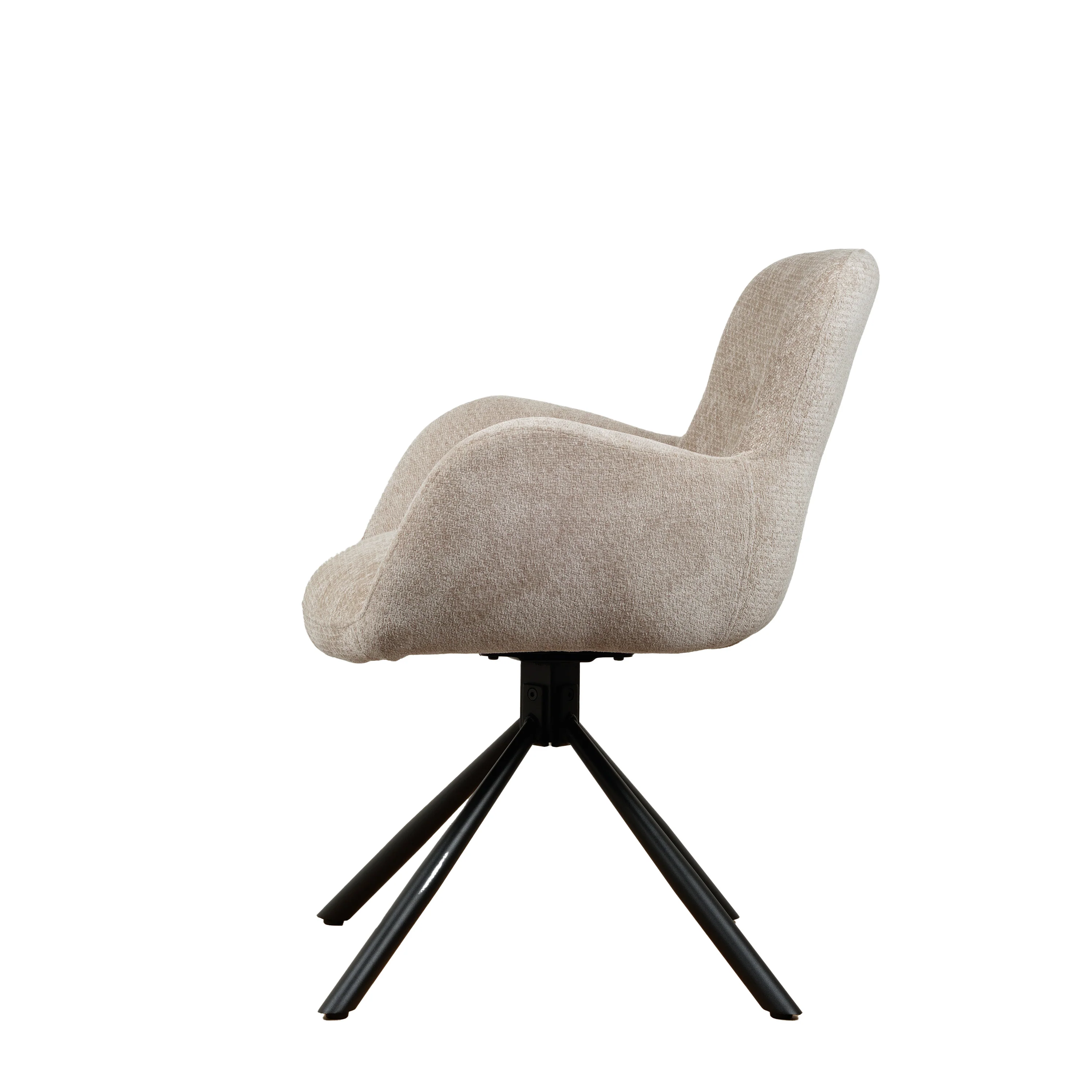 Leta Draaistoel - Beige - Chenille - Image 4