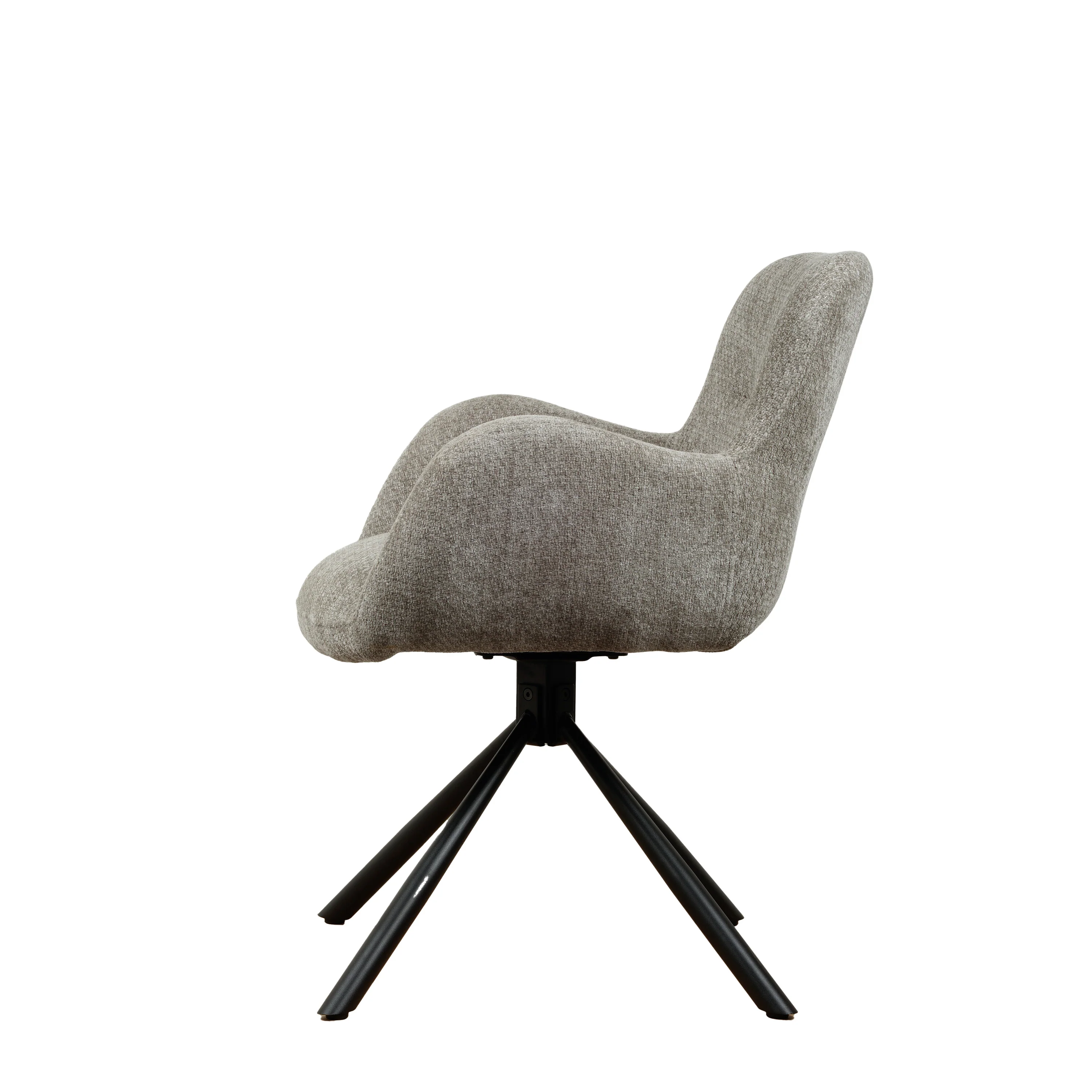 Leta Draaistoel - Grijs - Chenille - Image 5