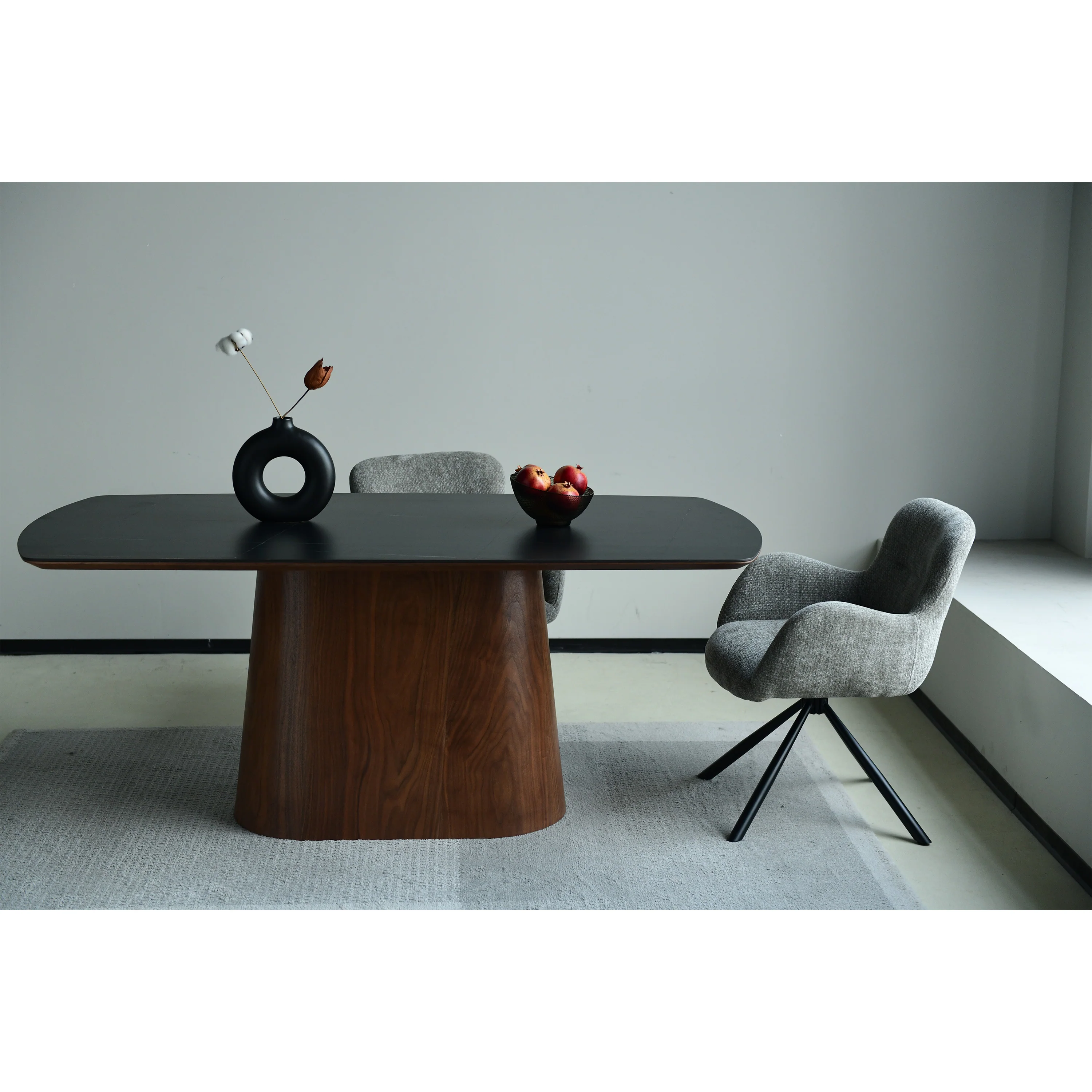Leta Draaistoel - Grijs - Chenille - Image 8