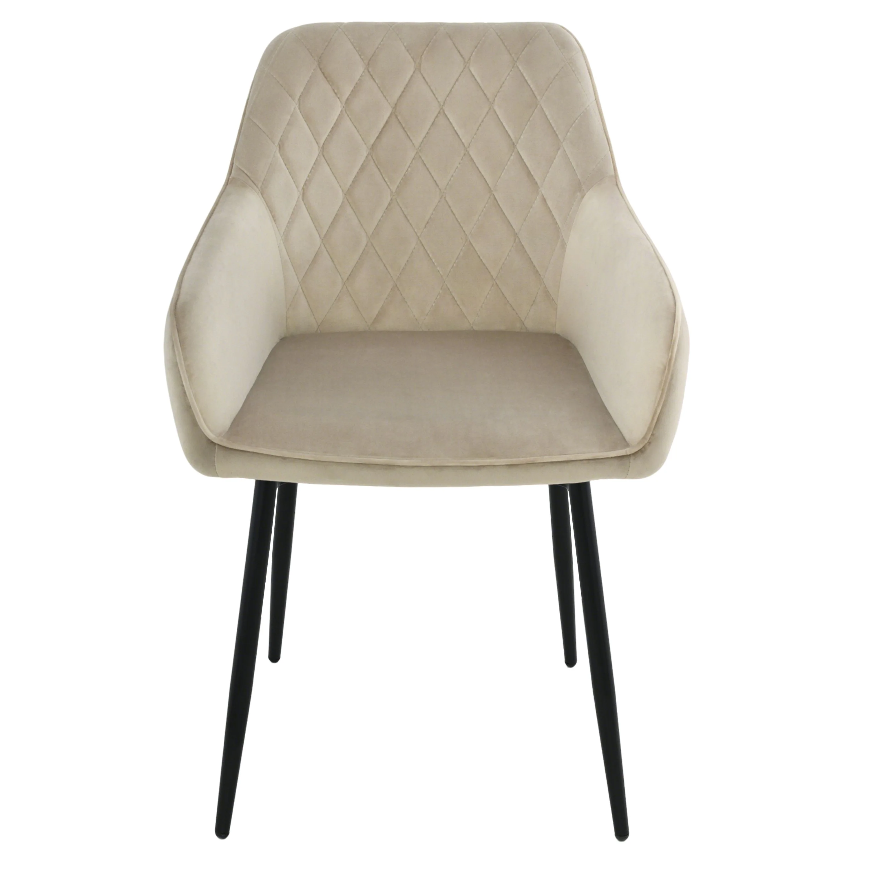 Mila Eetkamerstoel - Beige - Velvet - Image 3